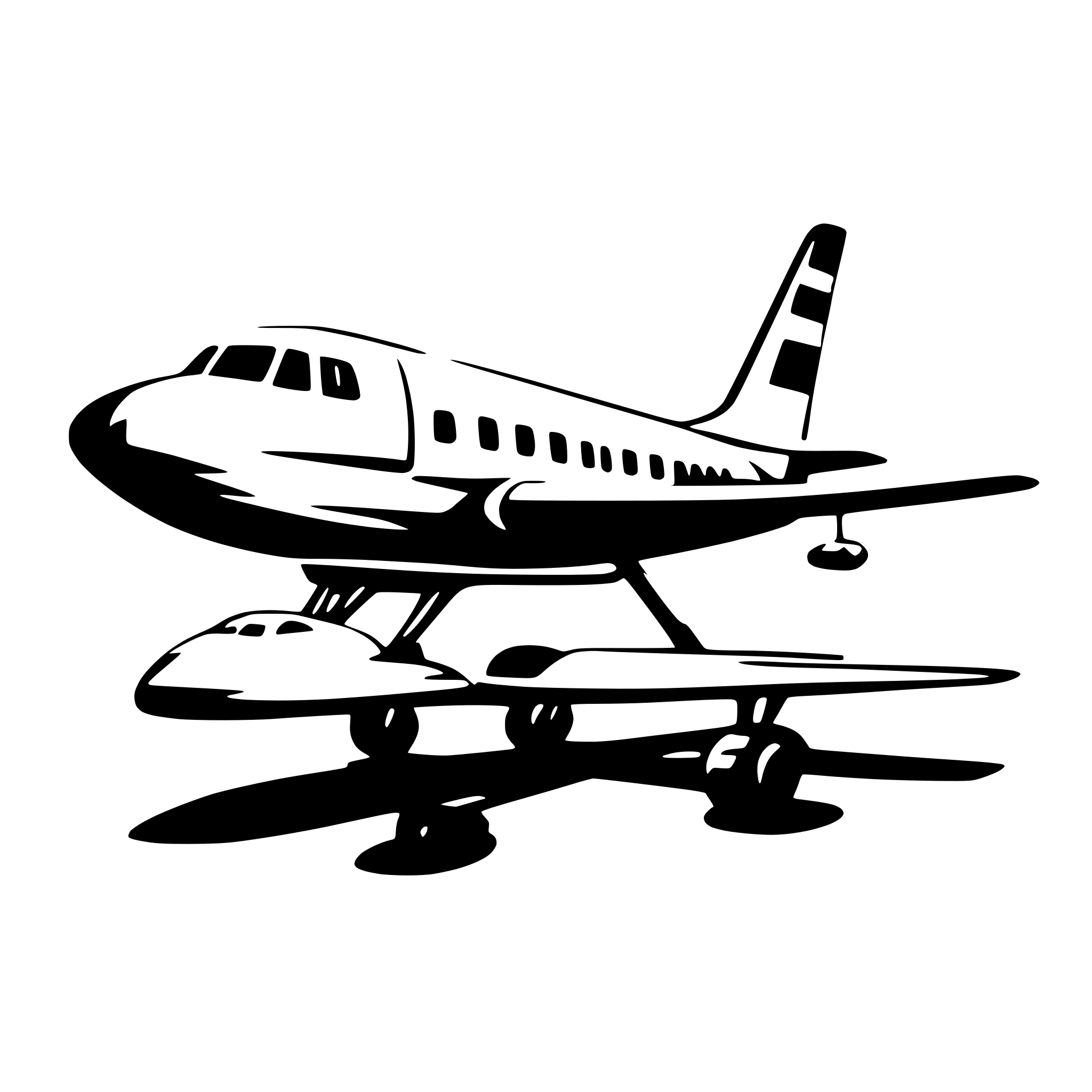 AI-generated SVG of a boeing plane