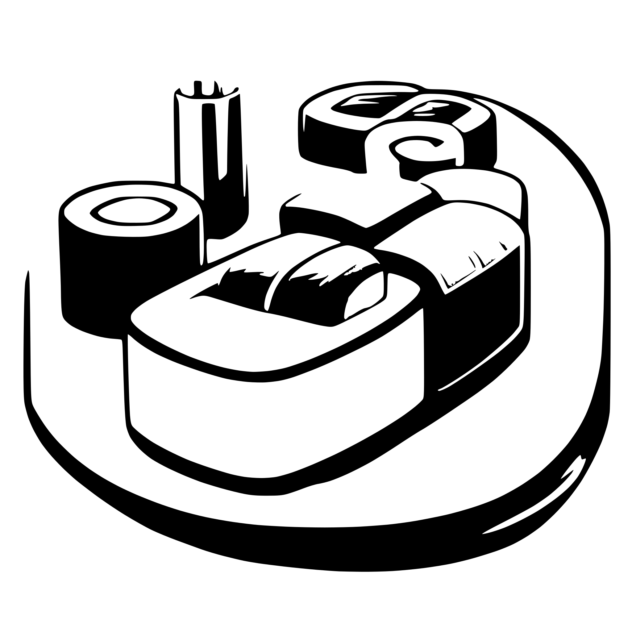AI-generated SVG of a sushi
