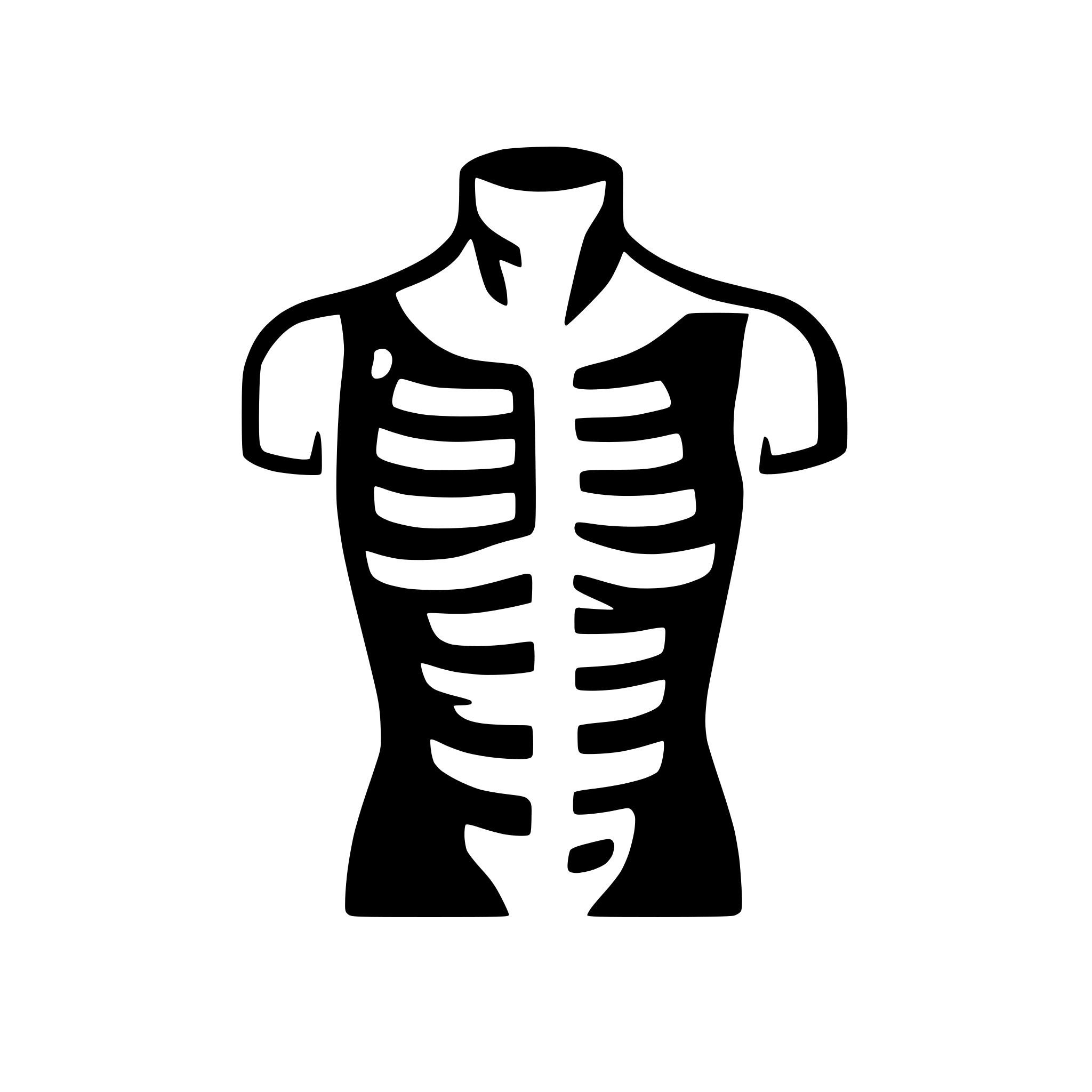 AI-generated SVG of a chest x ray