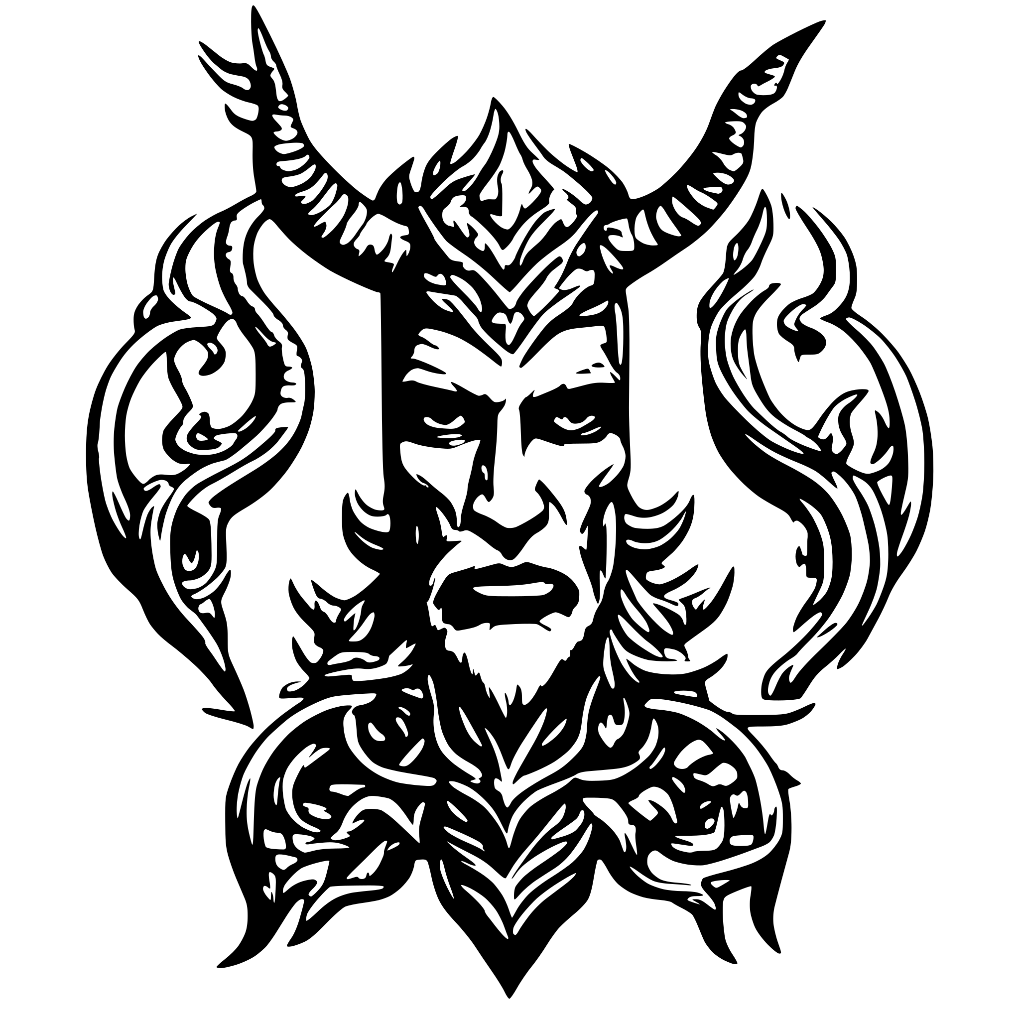 AI-generated SVG of a Lucifer