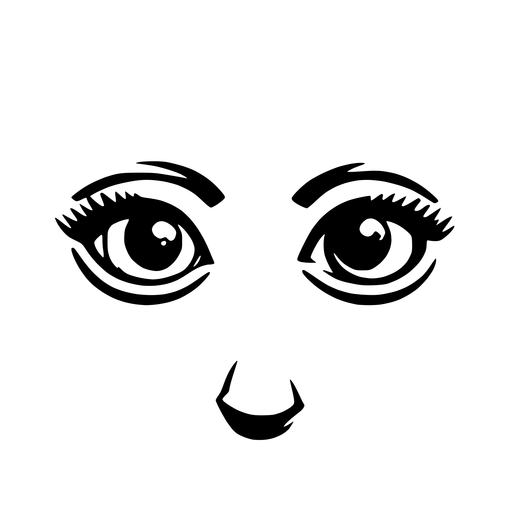 AI-generated SVG of 'Funny eyes'