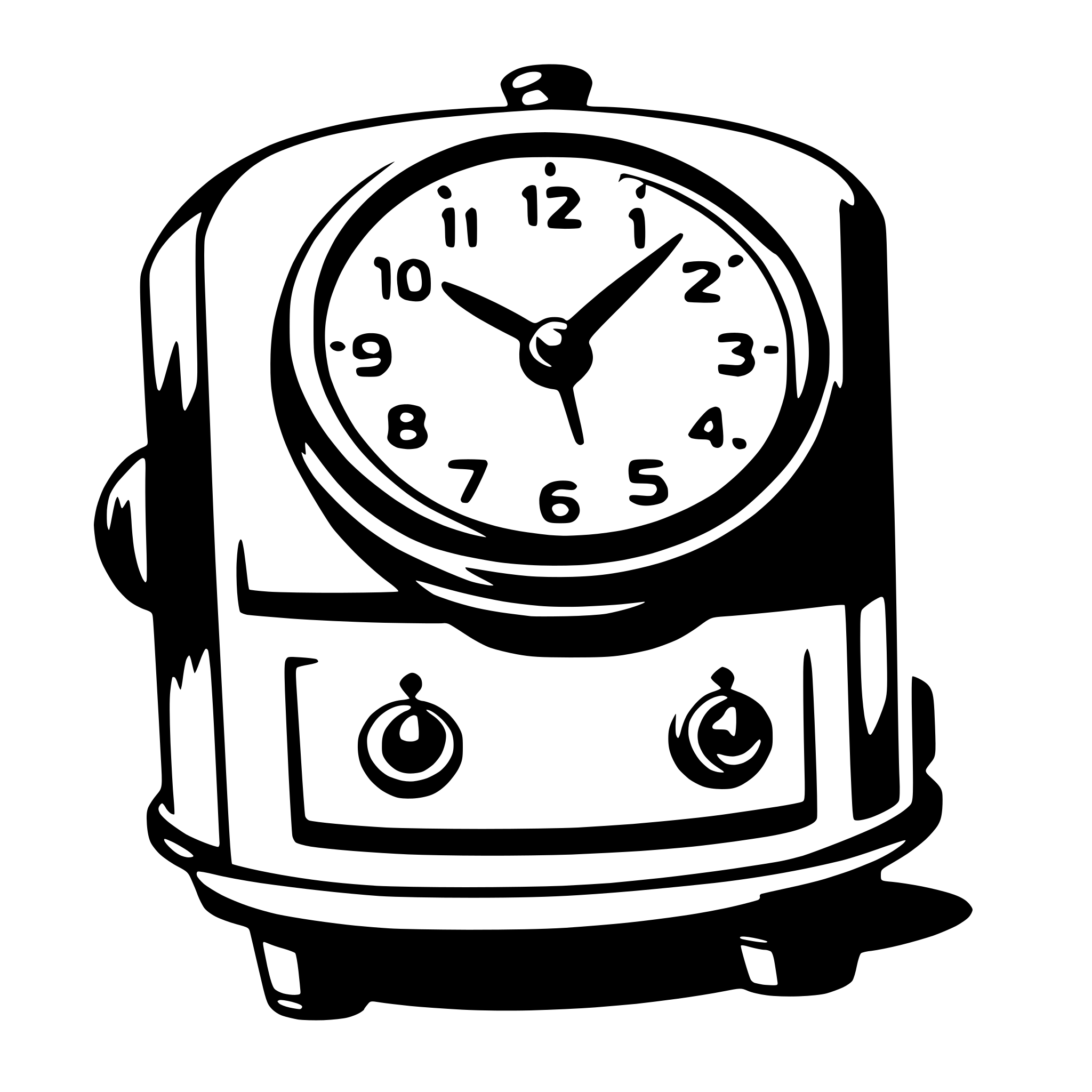 AI-generated SVG of a alarm clock