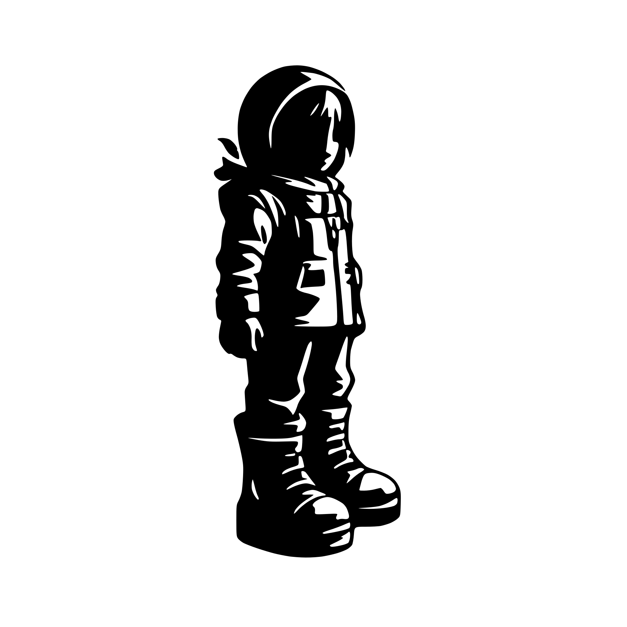 AI-generated SVG of a astronaut boots