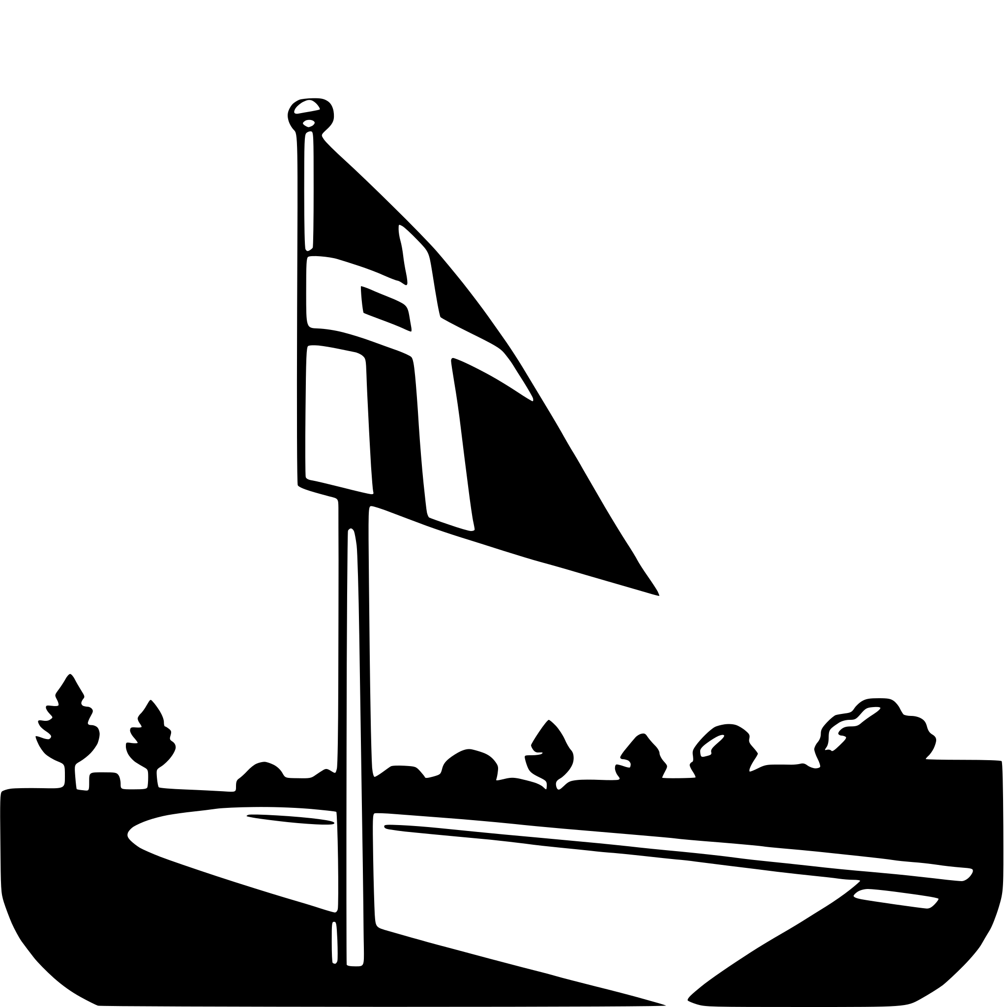 AI-generated SVG of a windsock