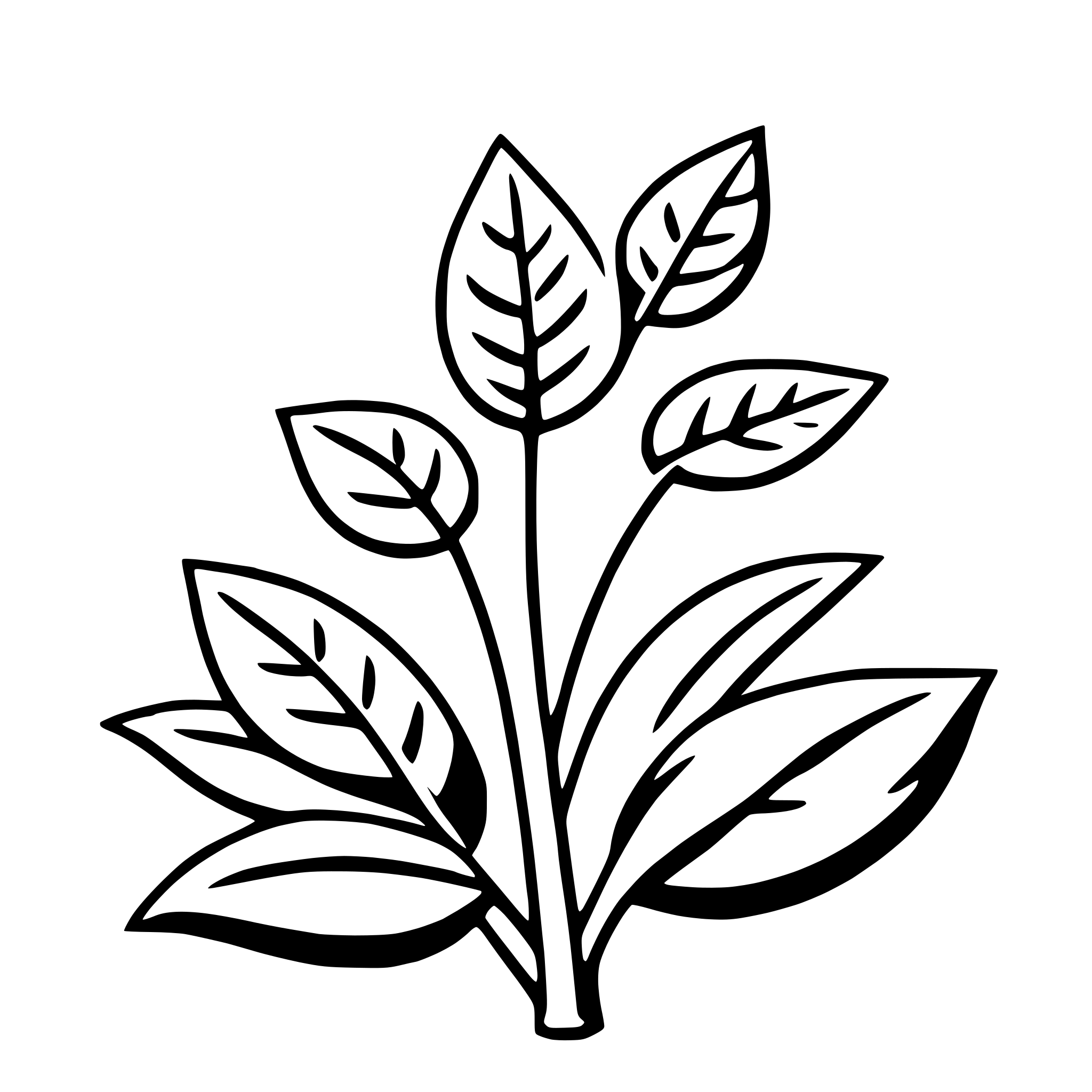 AI-generated SVG of a leaflet