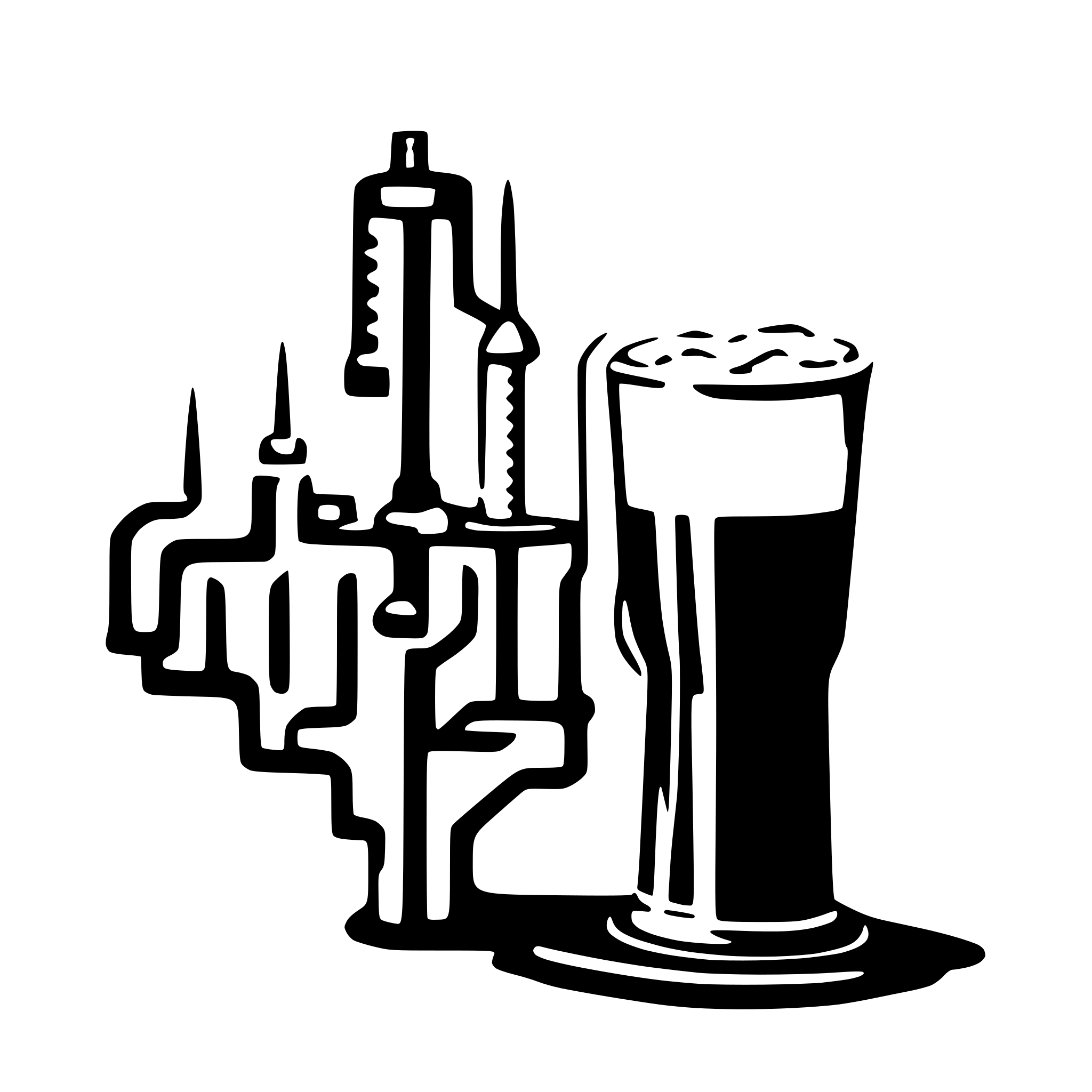 AI-generated SVG of a beer ekg