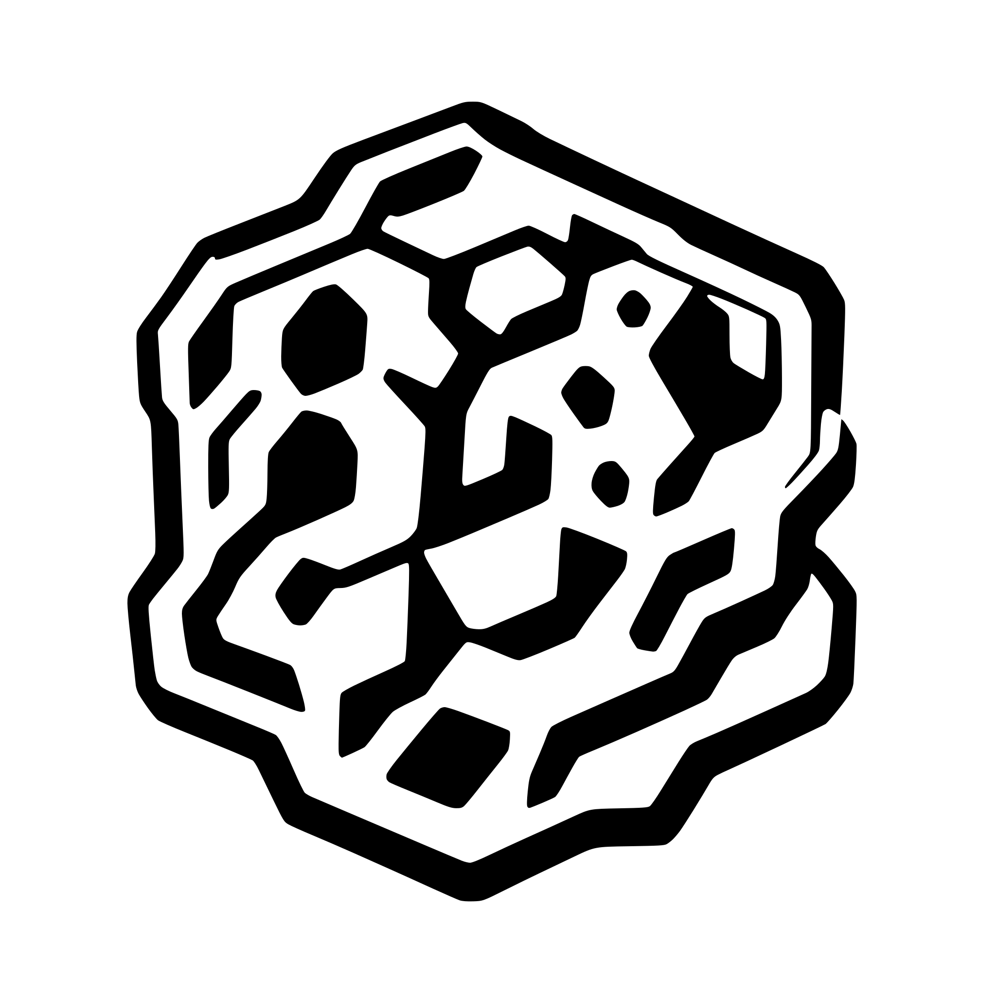 AI-generated SVG of a Random hexagons of different sizes