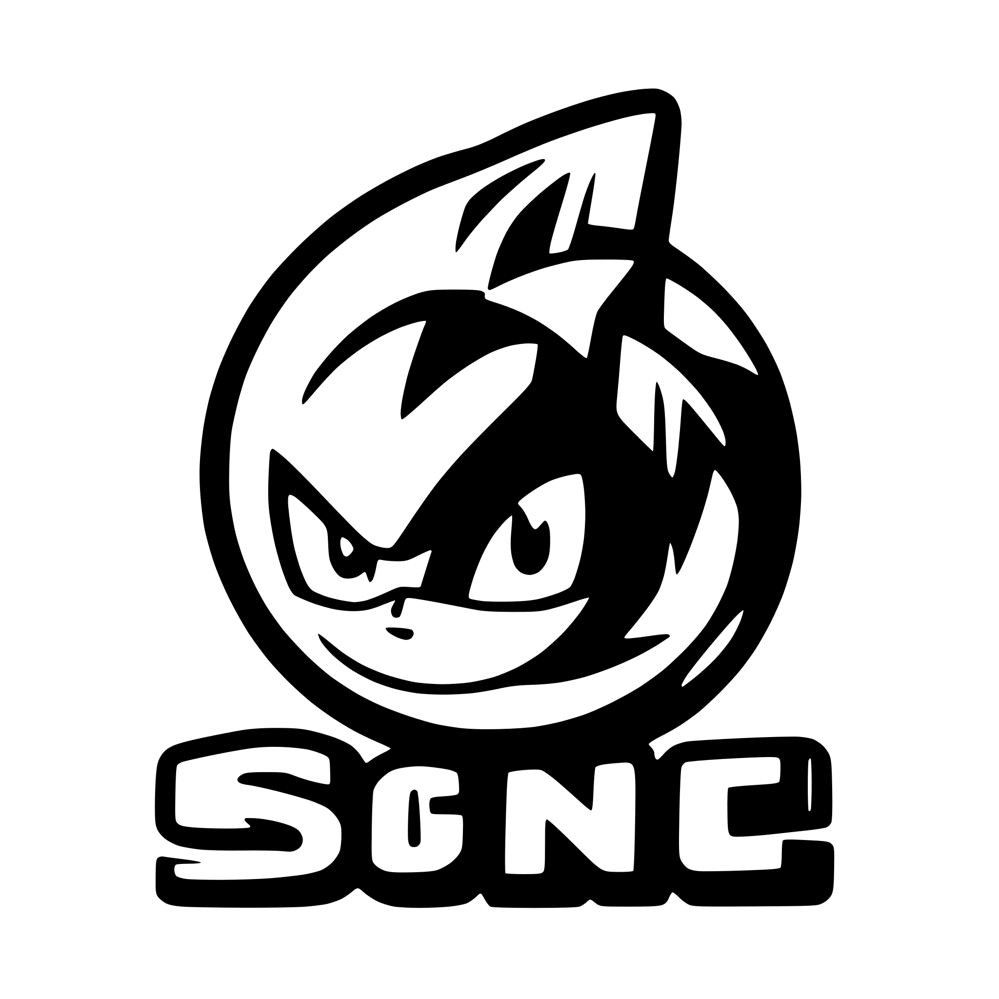 AI-generated SVG of a Sonic Party 4 logo