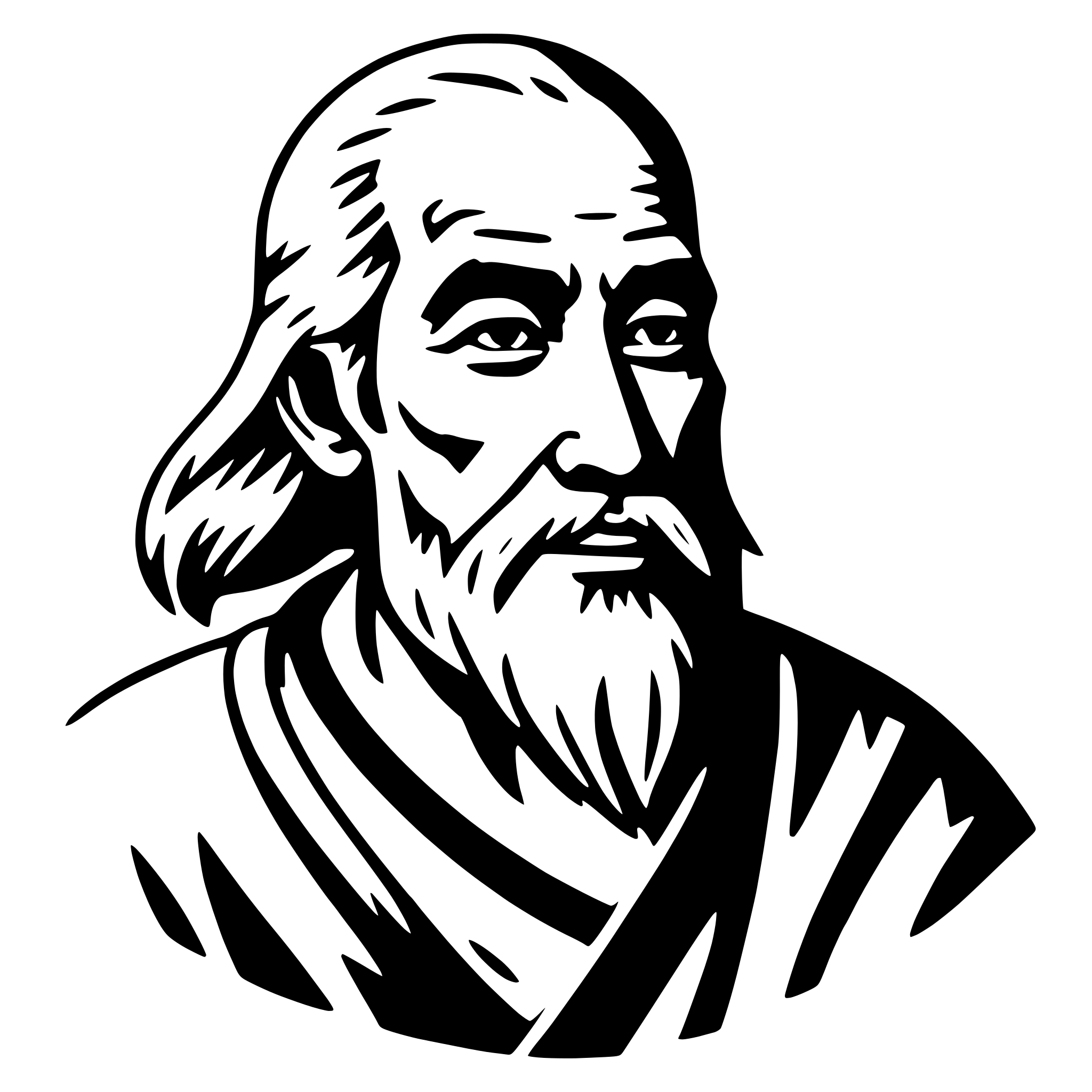 AI-generated SVG of 'laozi'