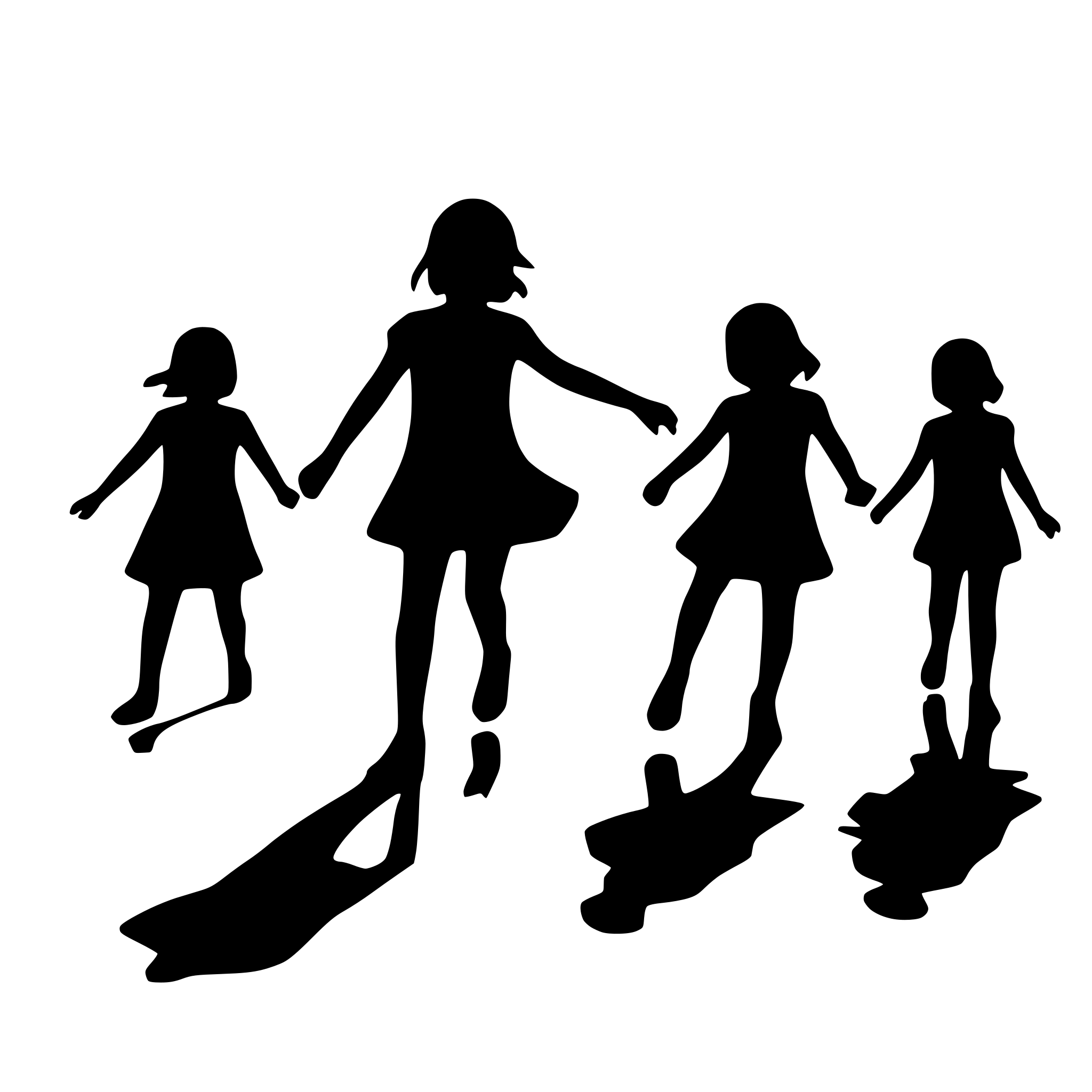 AI-generated SVG of 'many playing children'