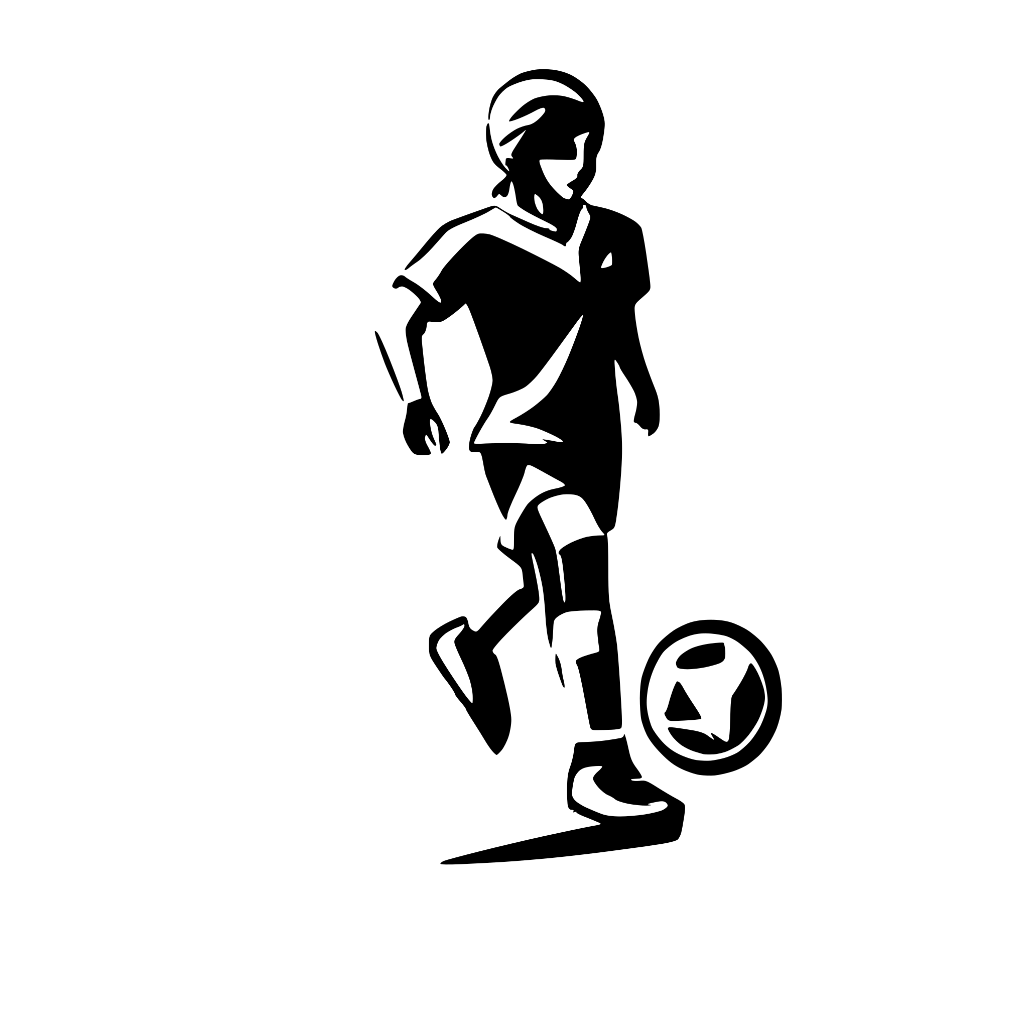 AI-generated SVG of a soccer player