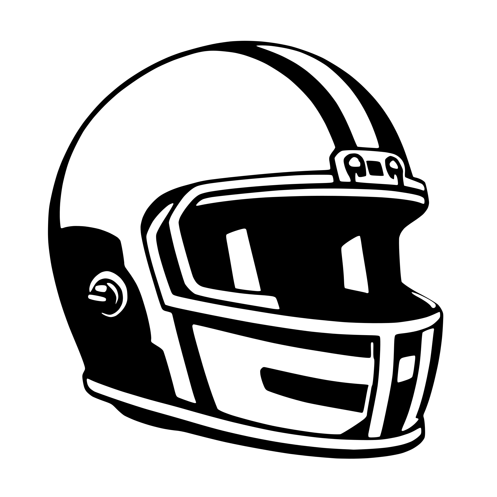 AI-generated SVG of a football helmet