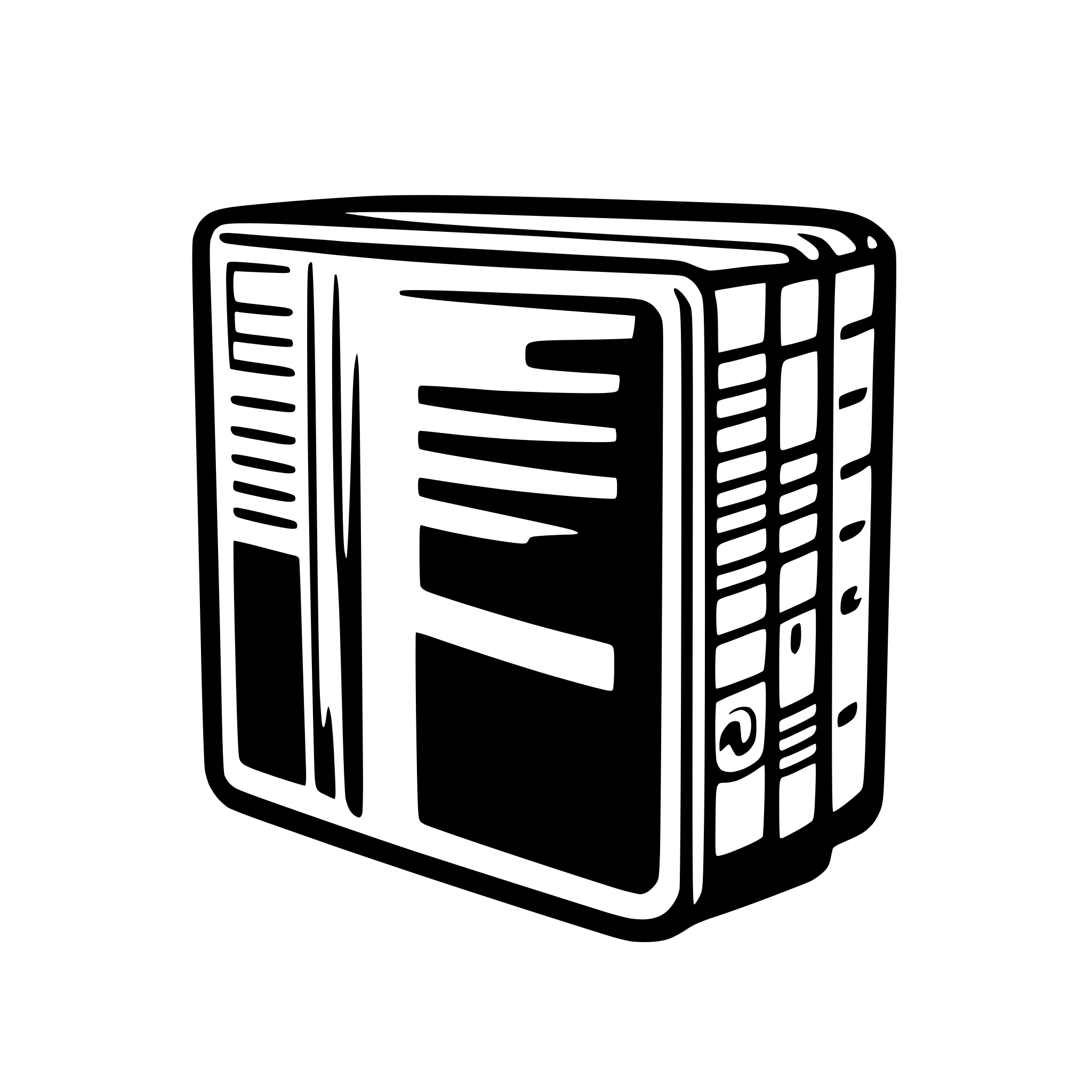 AI-generated SVG of a 90s binder cover trapr keepr