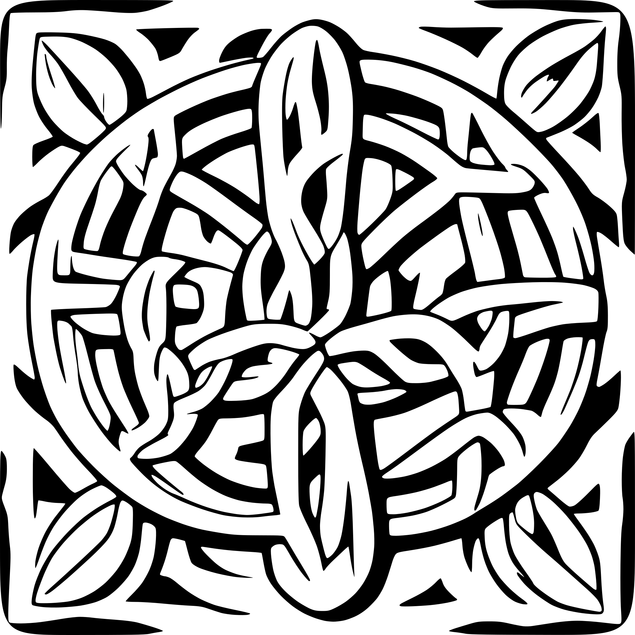 AI-generated SVG of 'Celtic knots'