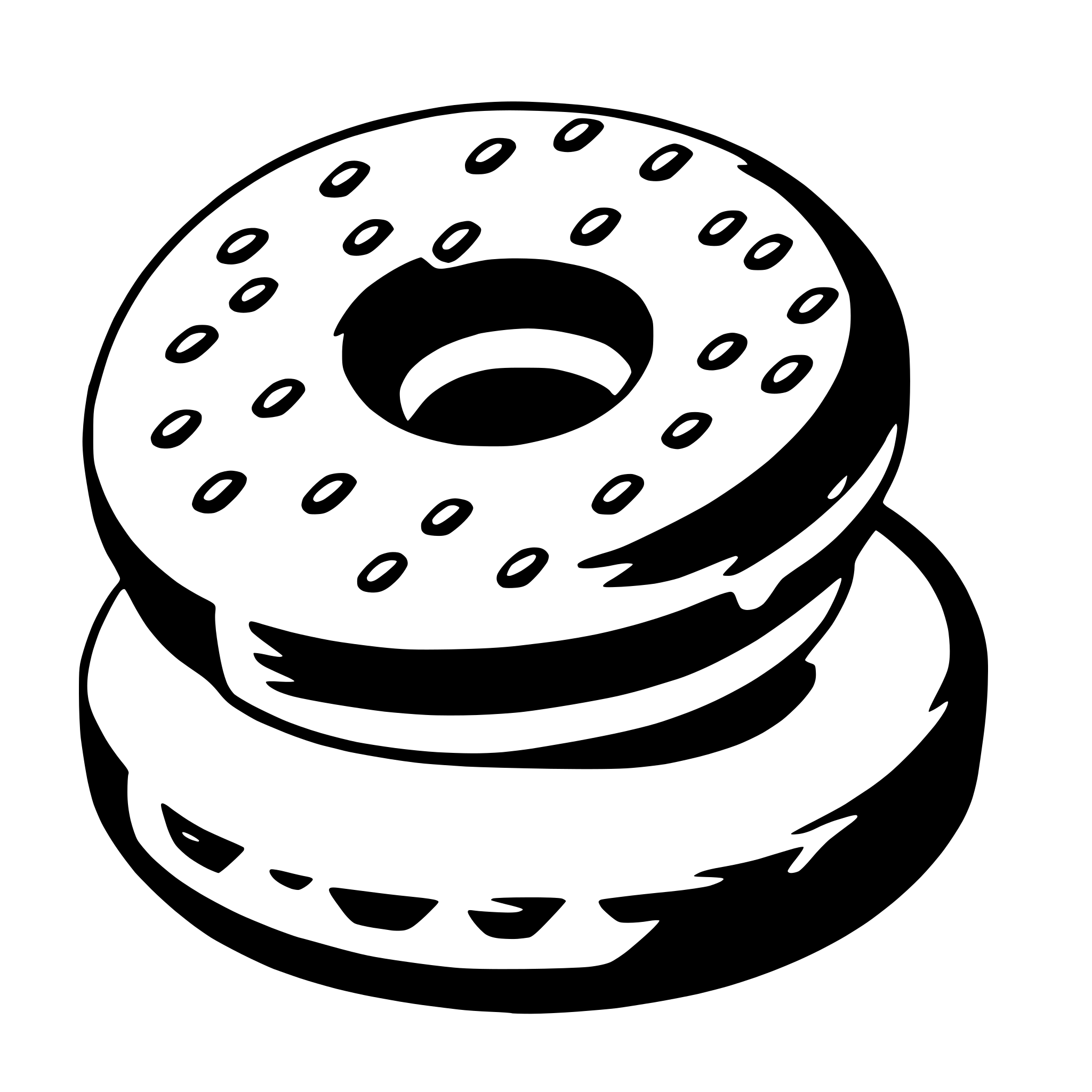 AI-generated SVG of a doughnut