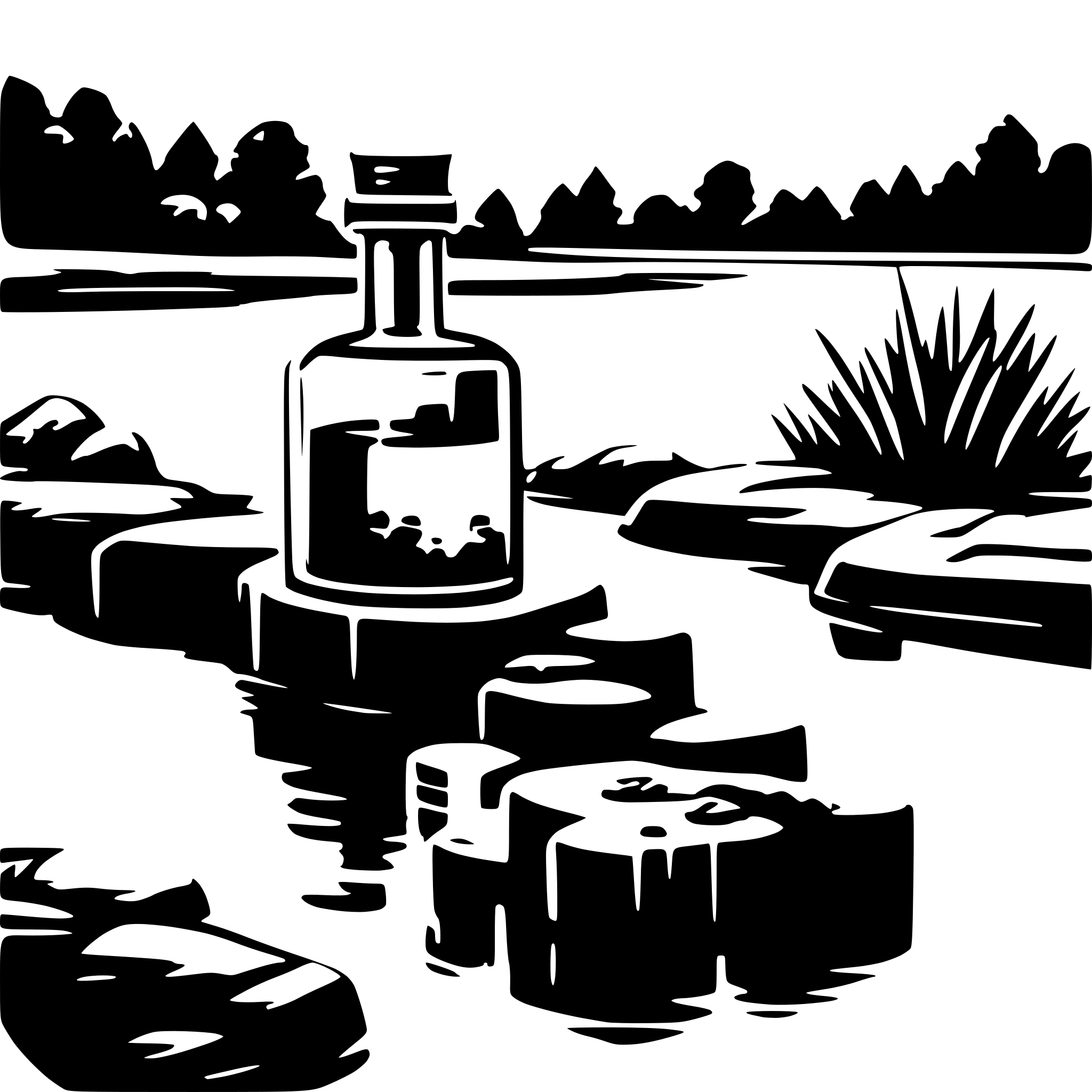 AI-generated SVG of a chemical substances in a river