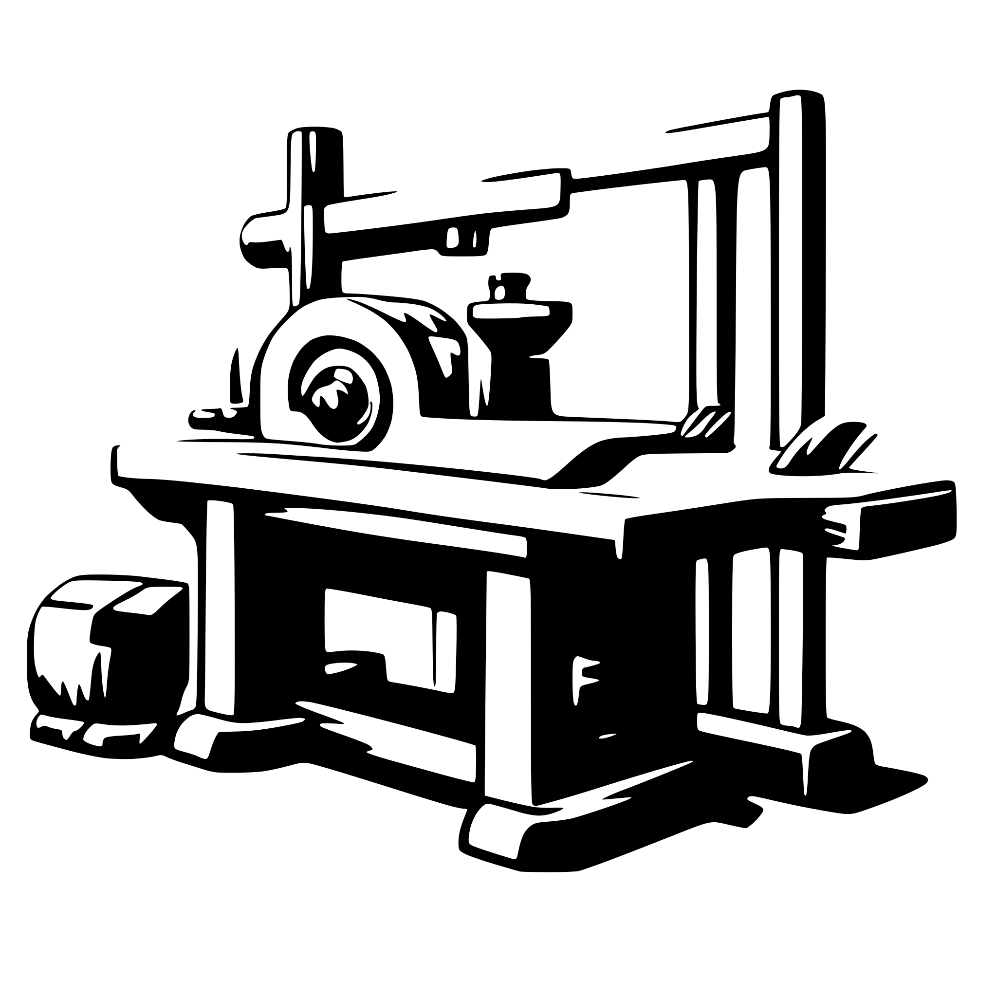 AI-generated SVG of 'woodshop'