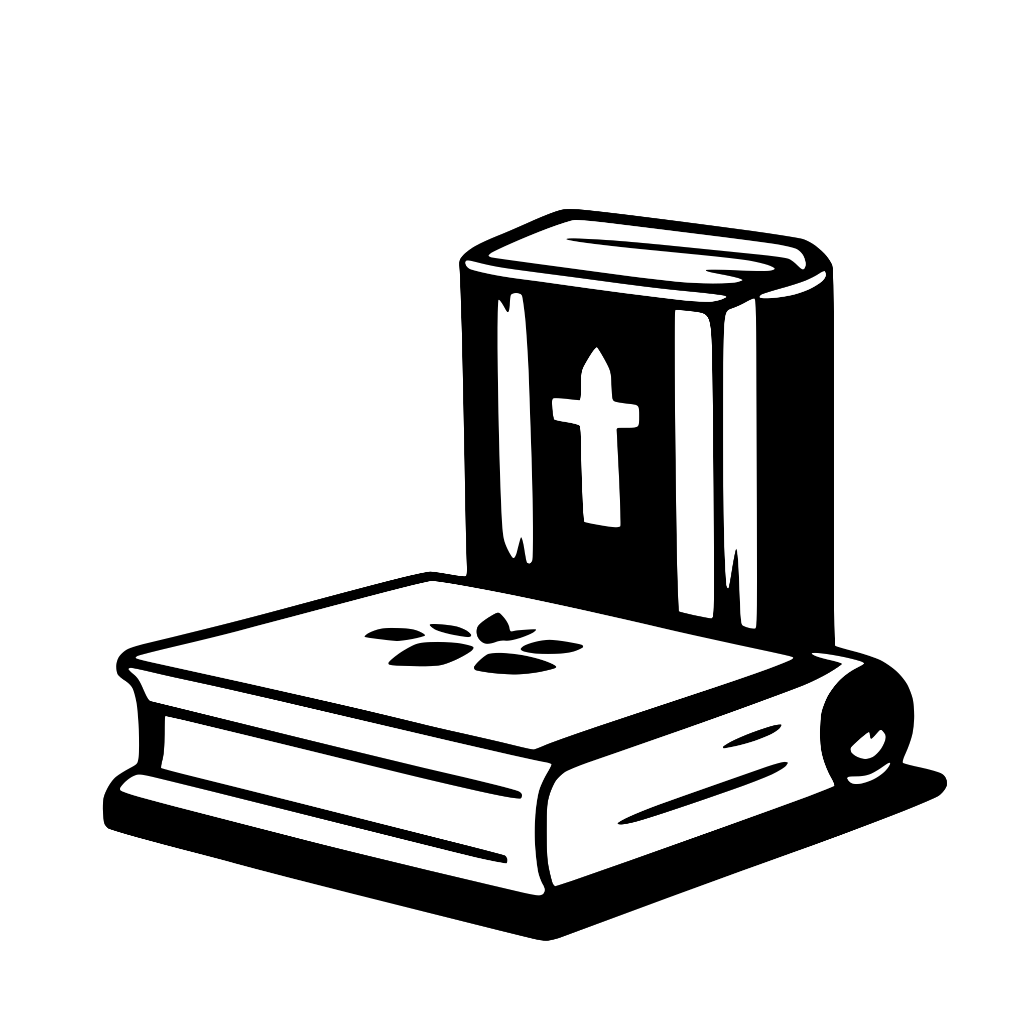 AI-generated SVG of a book