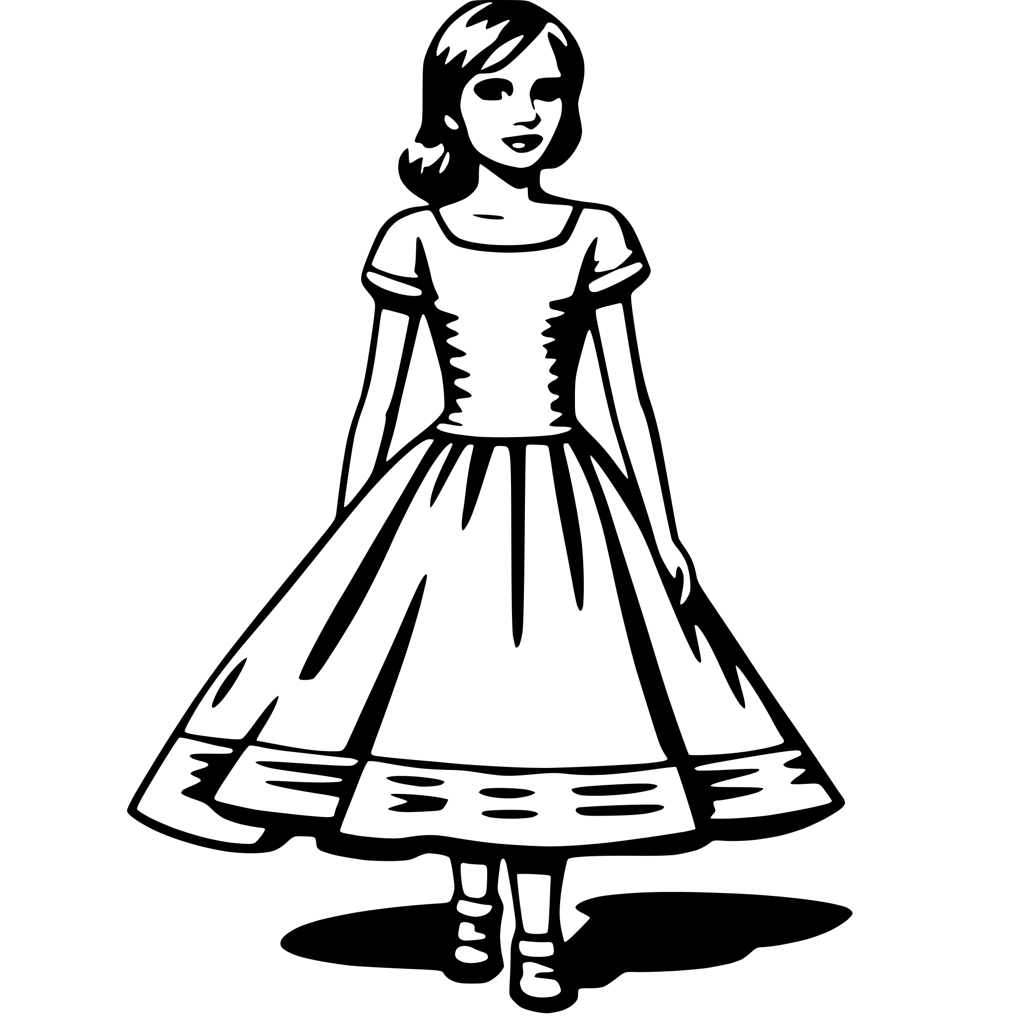 AI-generated SVG of a dress