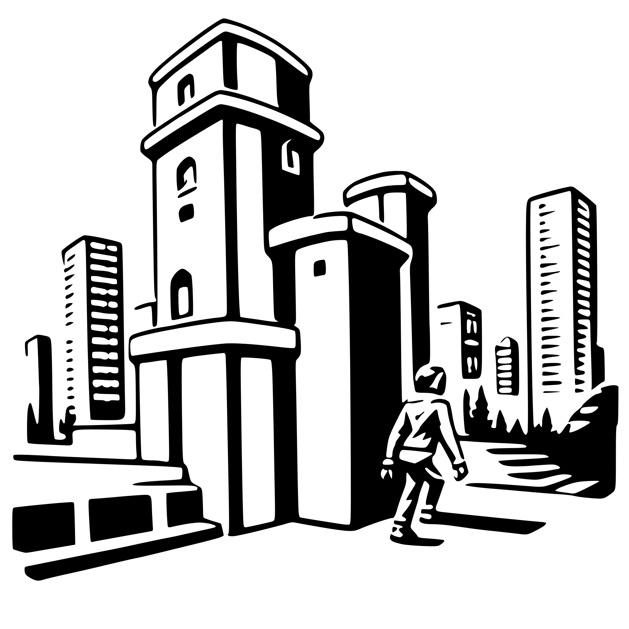 AI-generated SVG of 'urban parkour adventure'