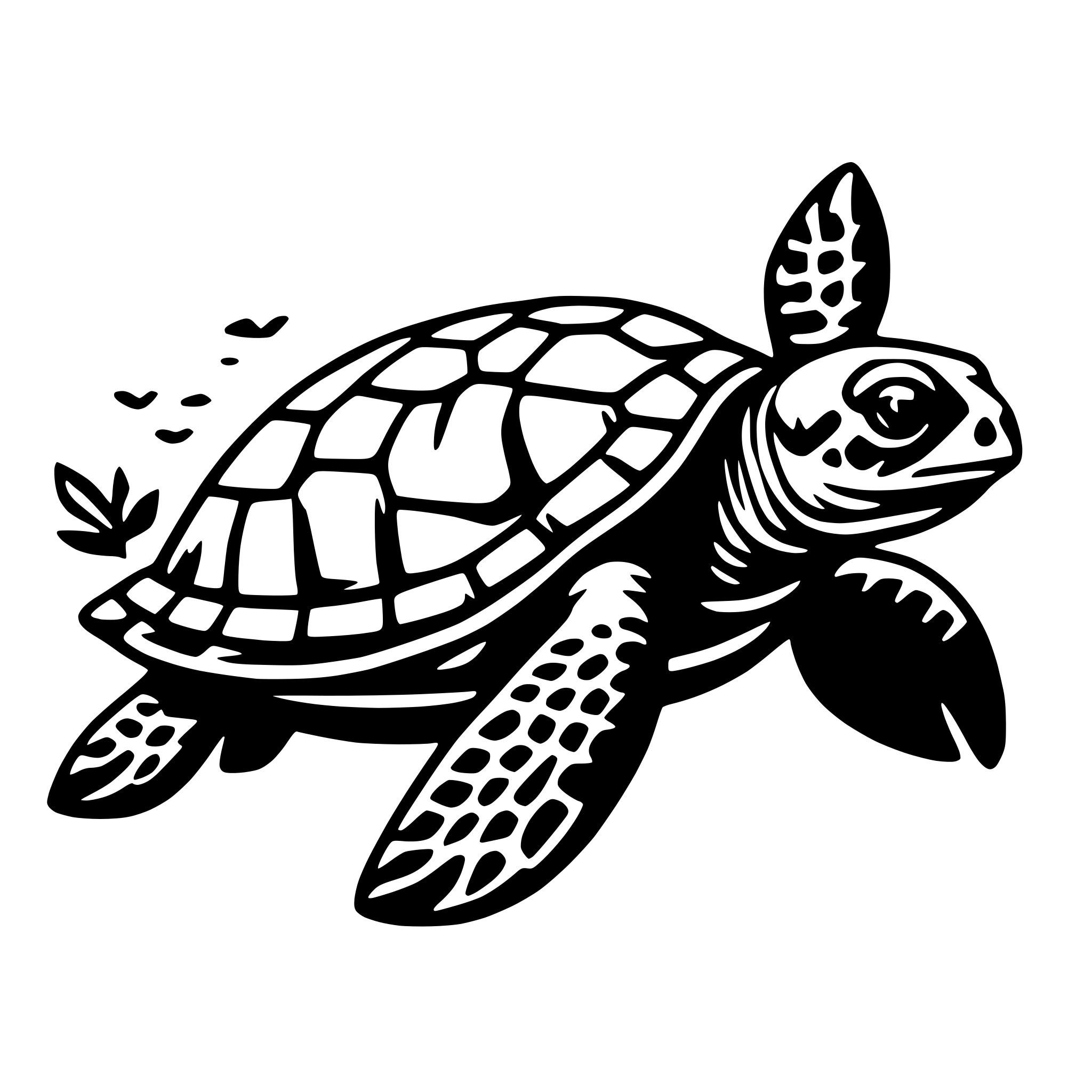 AI-generated SVG of 'sea turtle'