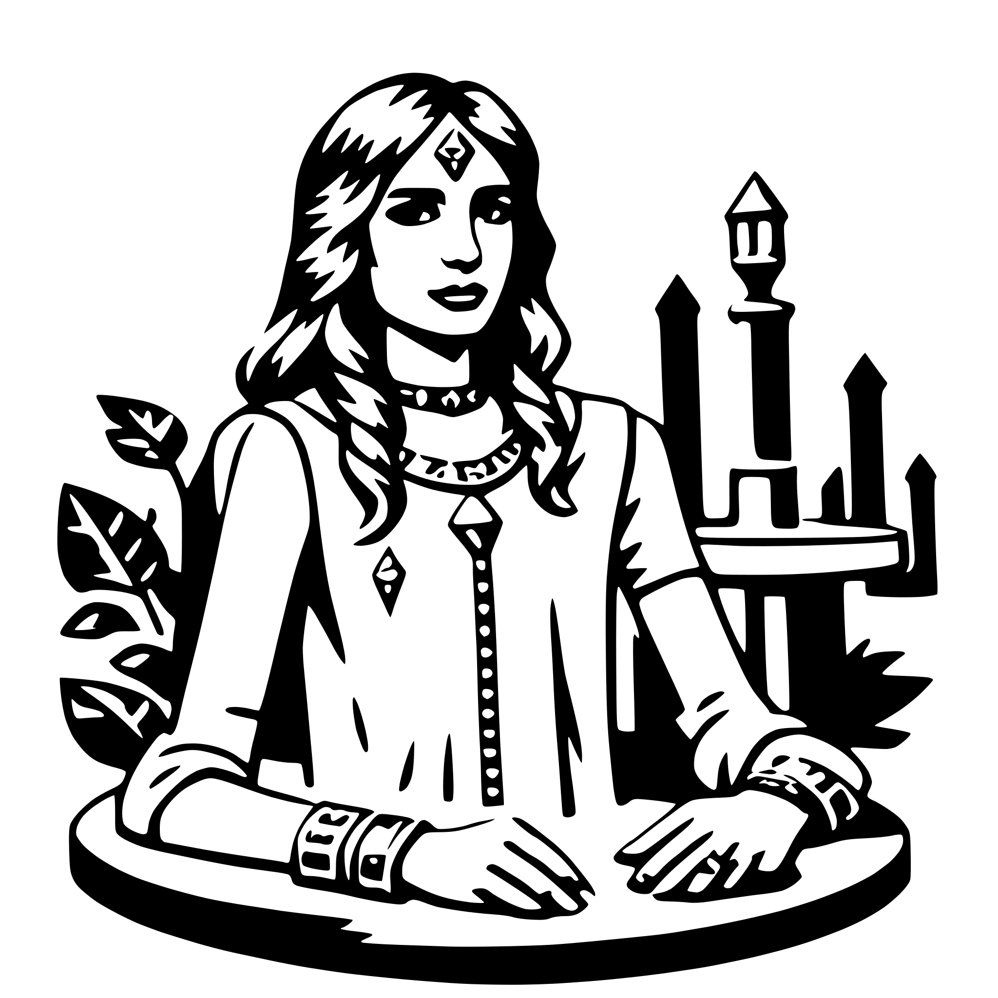 AI-generated SVG of 'ishtar'