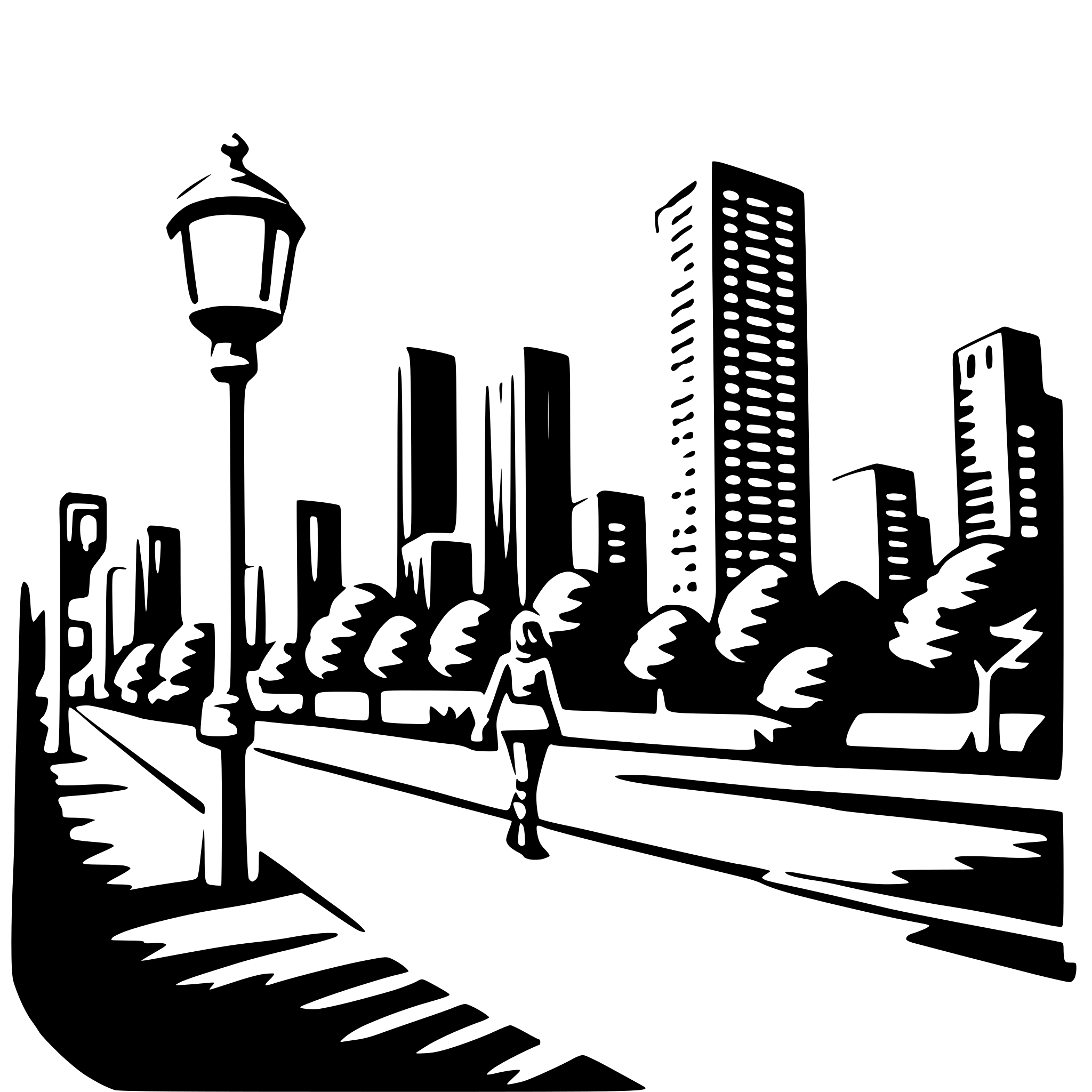 AI-generated SVG of a nighttime city exploration