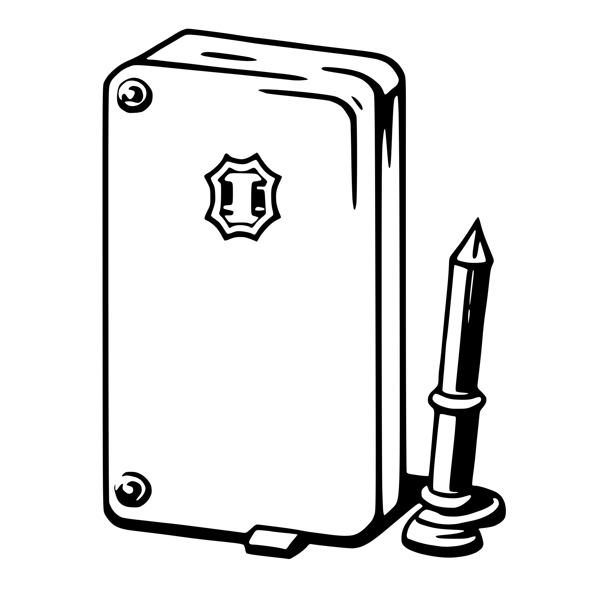 AI-generated SVG of a journal