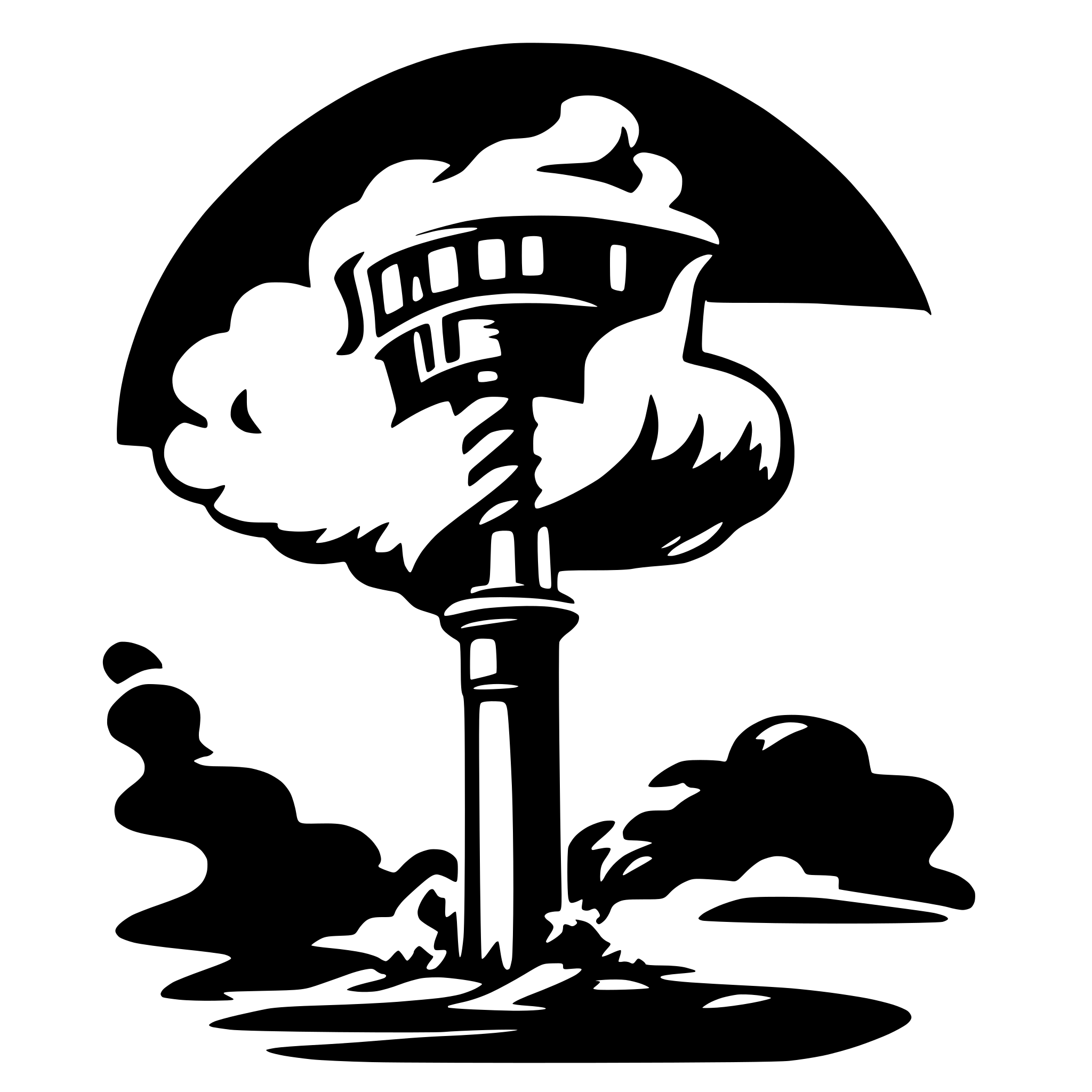 AI-generated SVG of 'a stylish tornado logo'