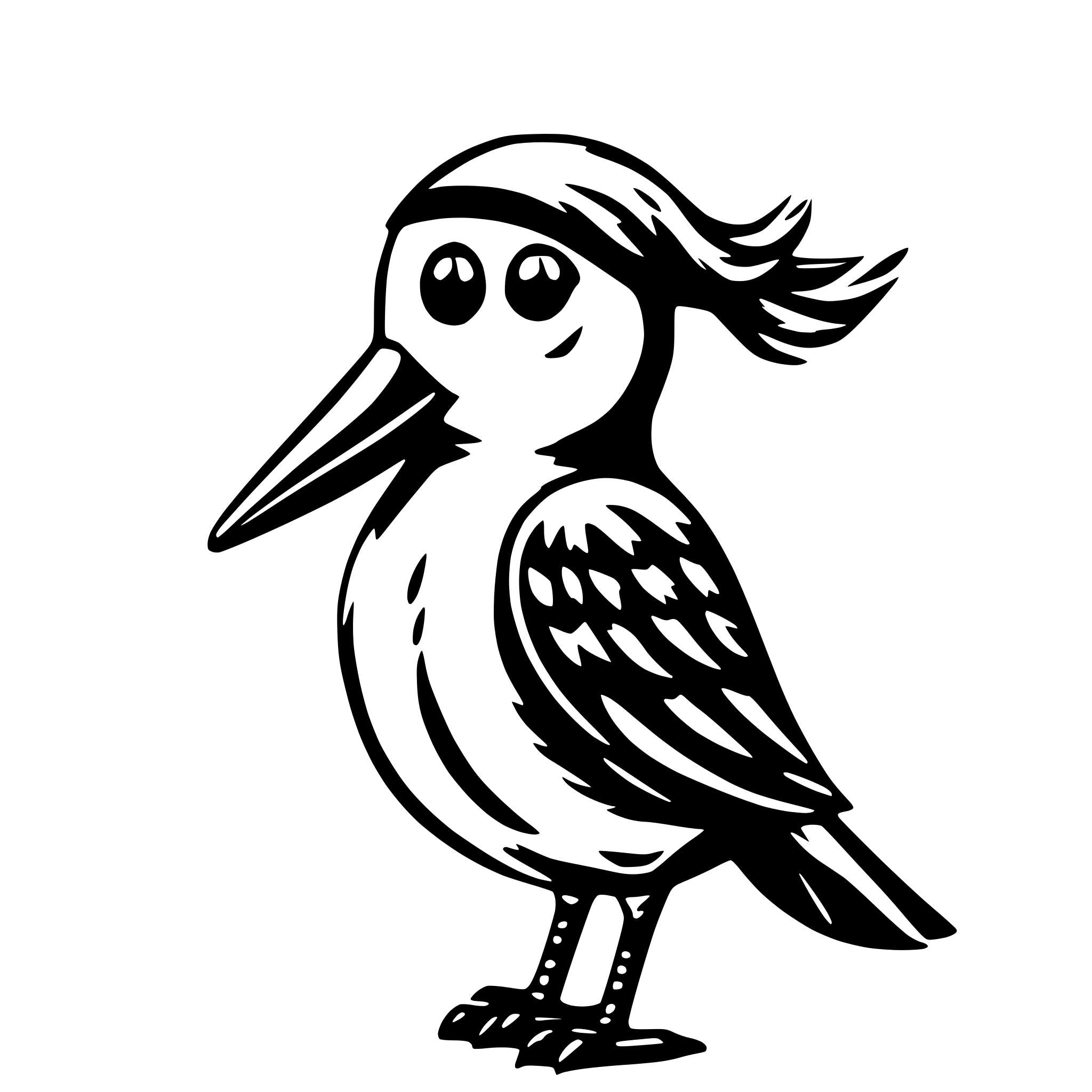 AI-generated SVG of 'Pippi is the Christmas Bird'