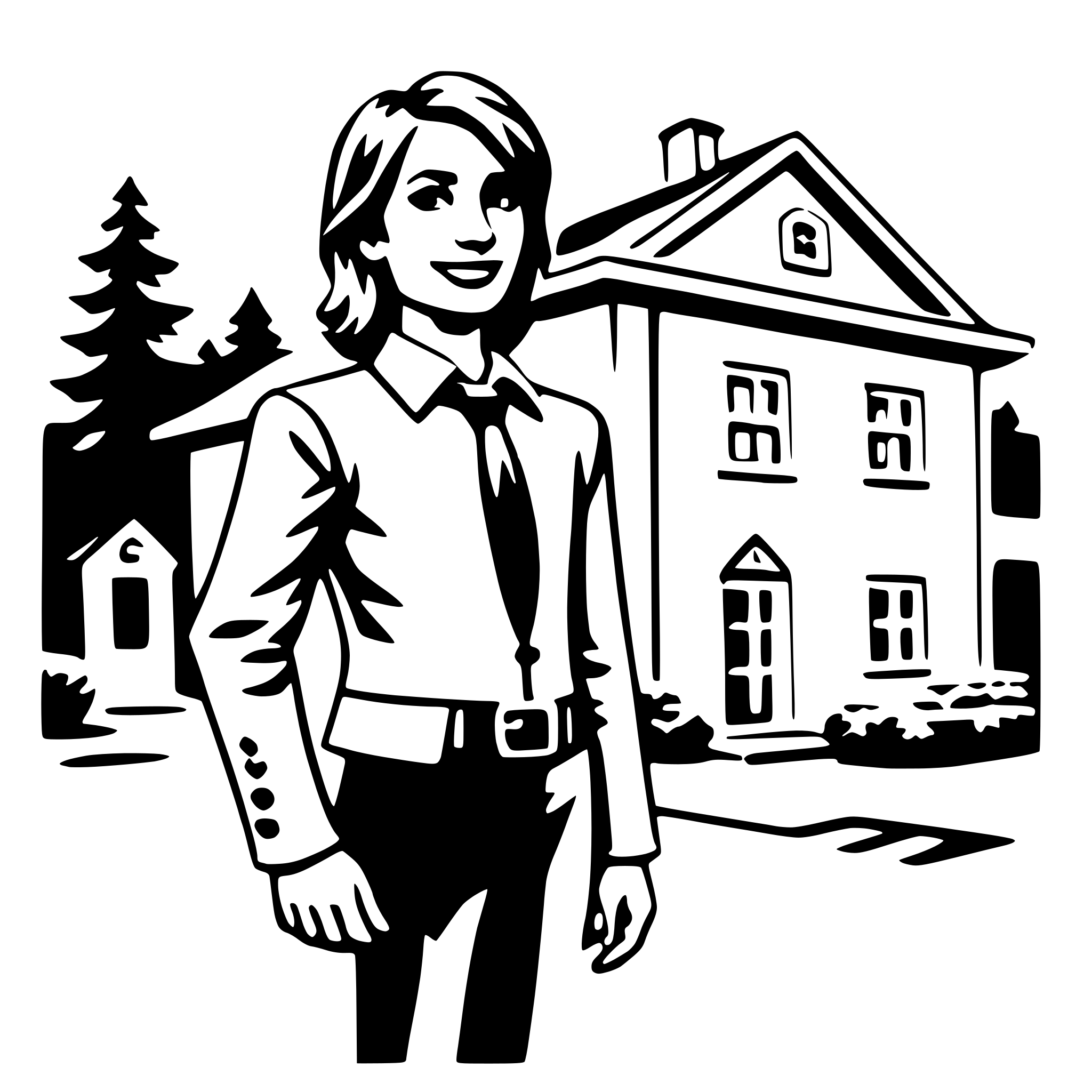 AI-generated SVG of 'real estate agent'