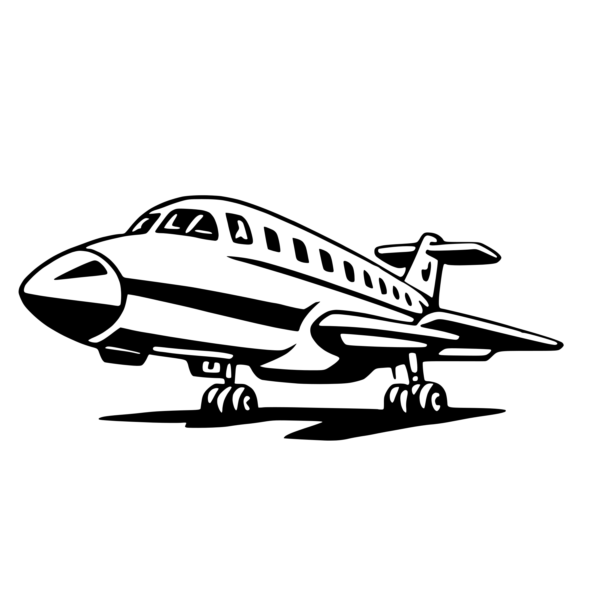 AI-generated SVG of a business jet