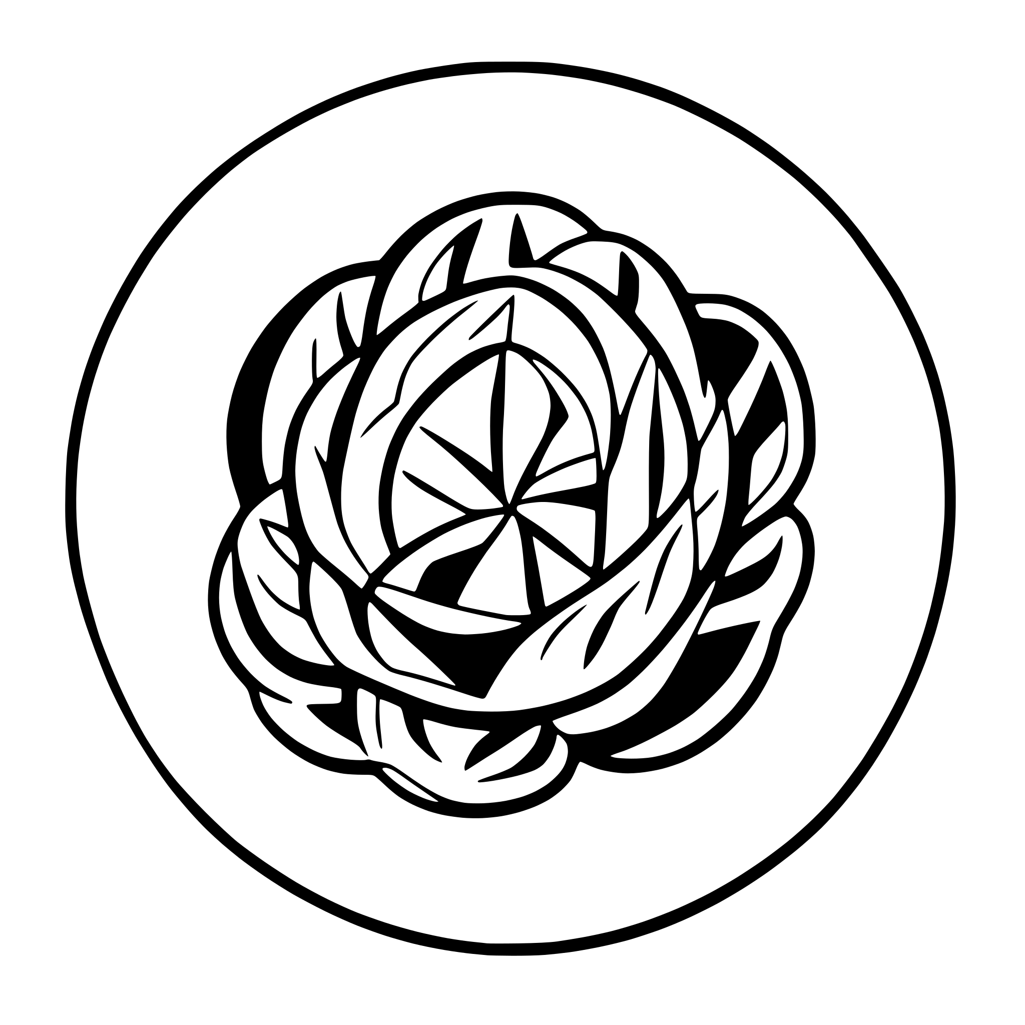 AI-generated SVG of a mandala