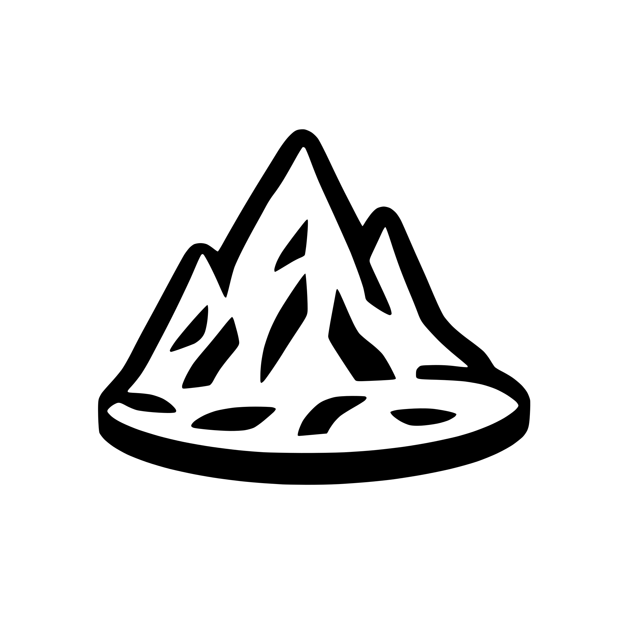 AI-generated SVG of 'mountains icon lined  style'