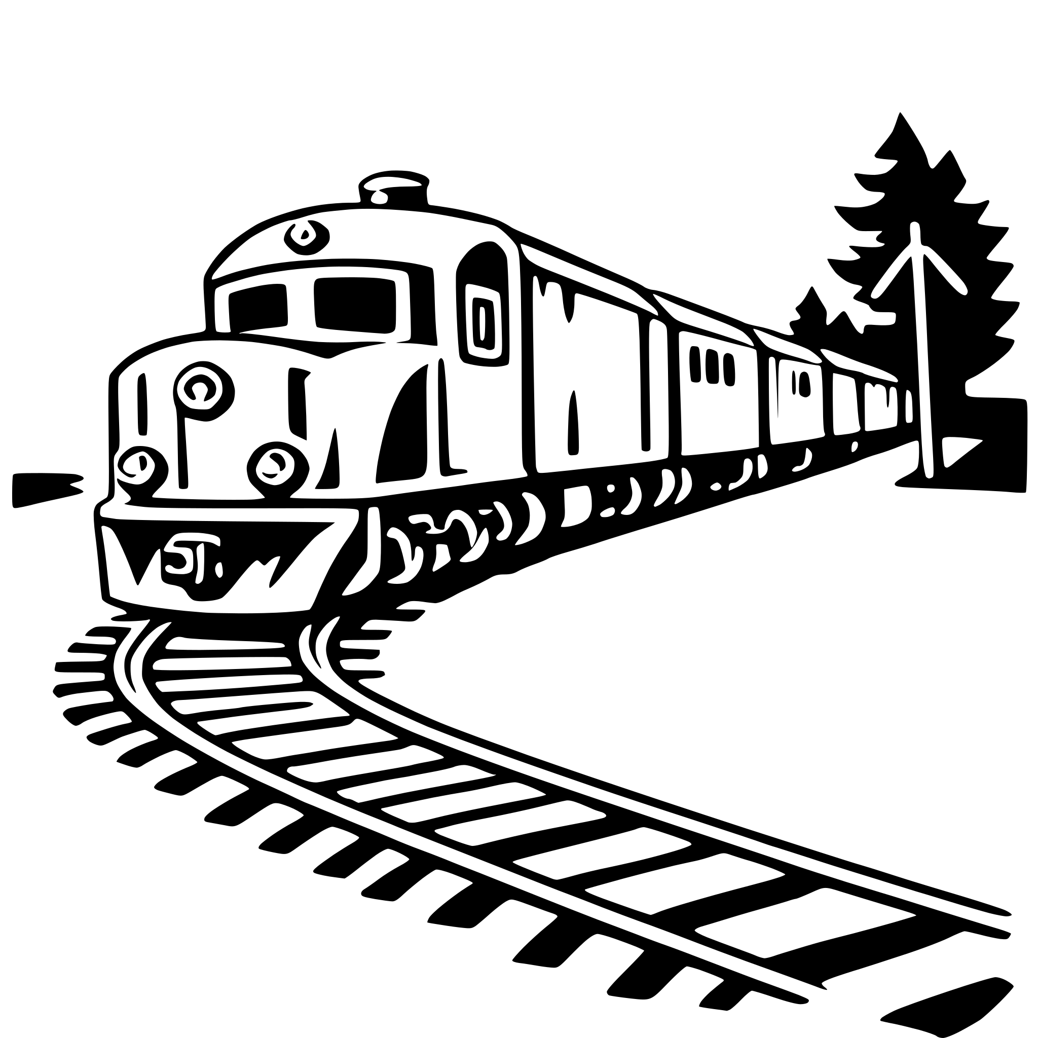 AI-generated SVG of 'freight train'