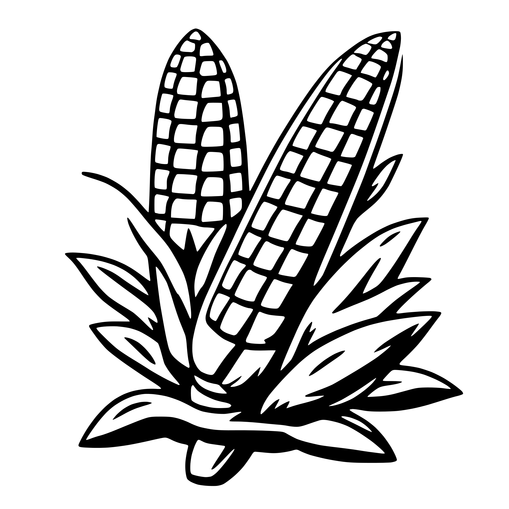 AI-generated SVG of a corn