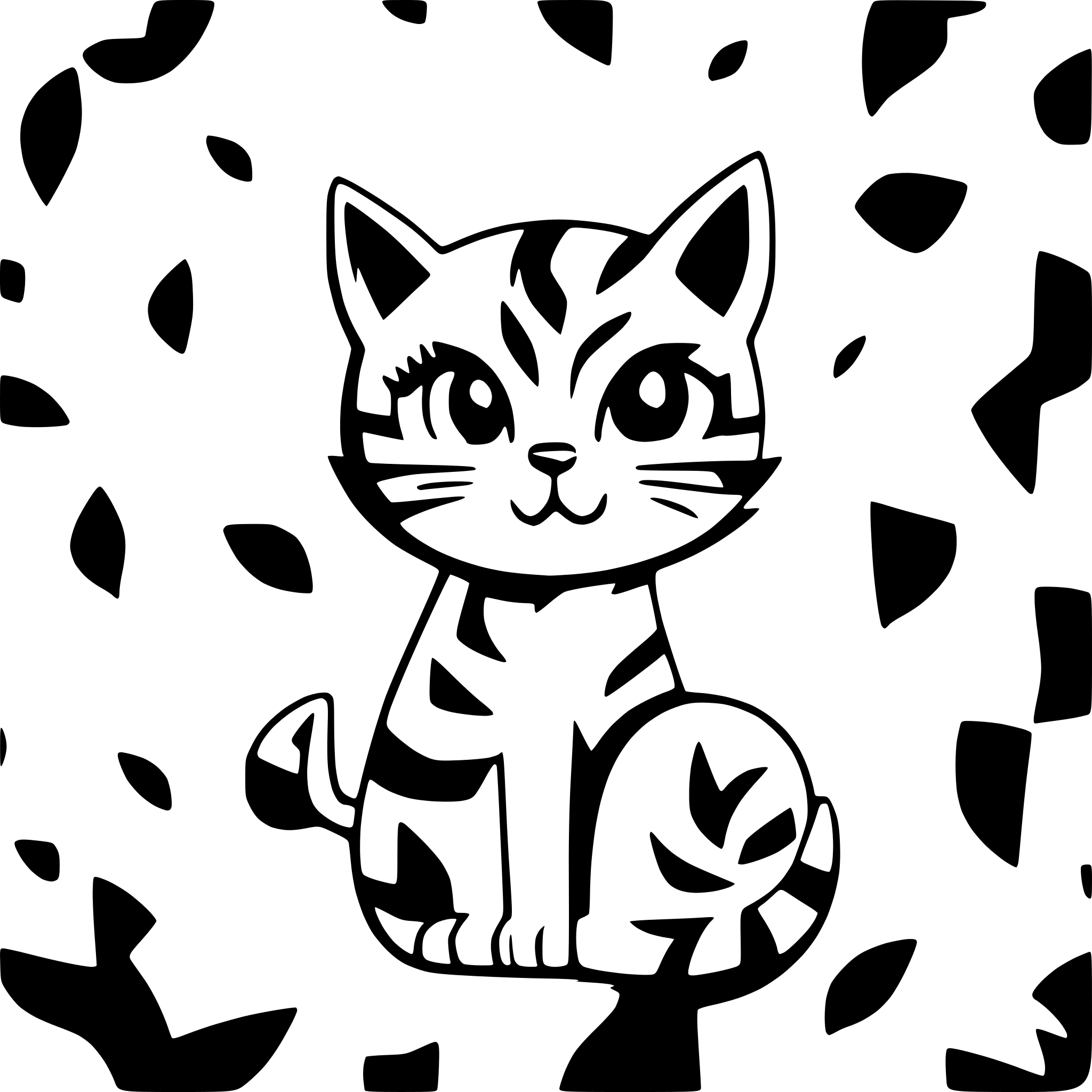 AI-generated SVG of 'Cat Christmas'