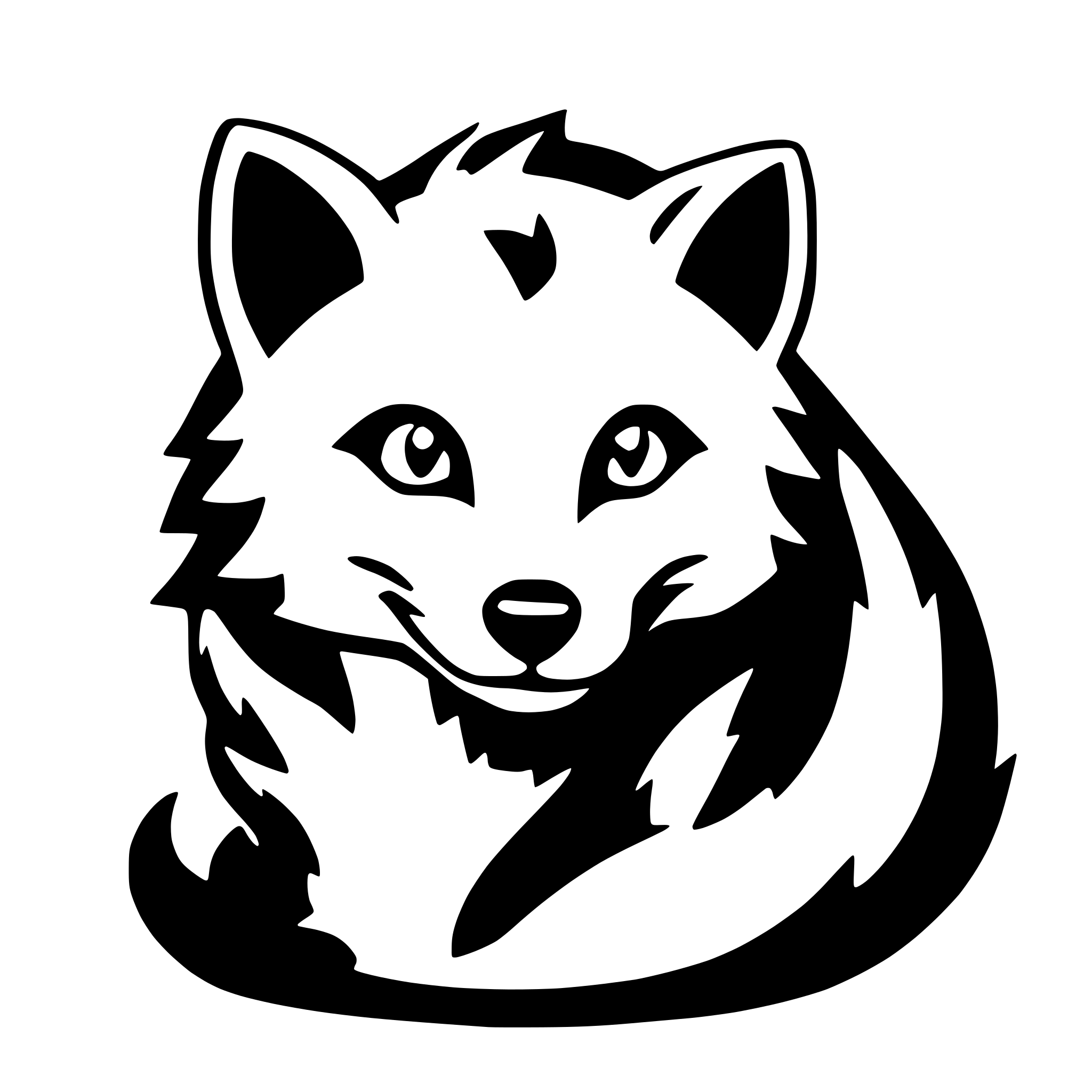 AI-generated SVG of 'firefox'