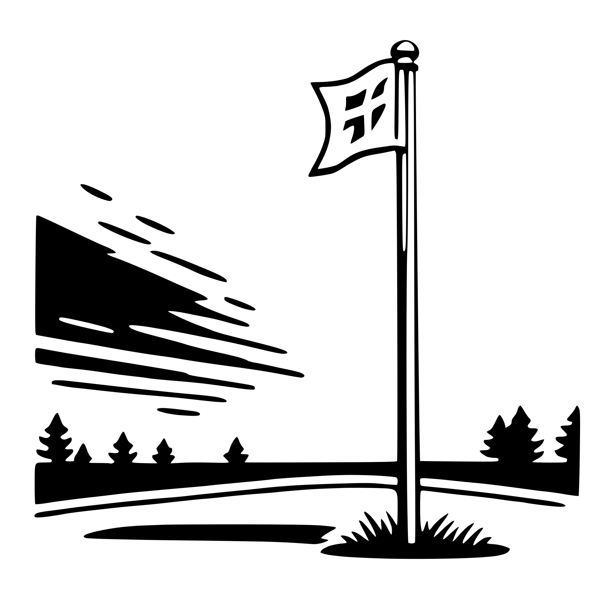 AI-generated SVG of a flagpole