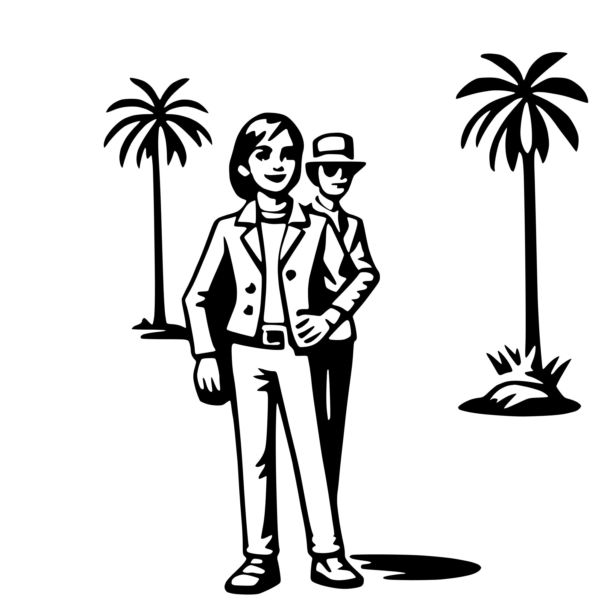 AI-generated SVG of a travel agent
