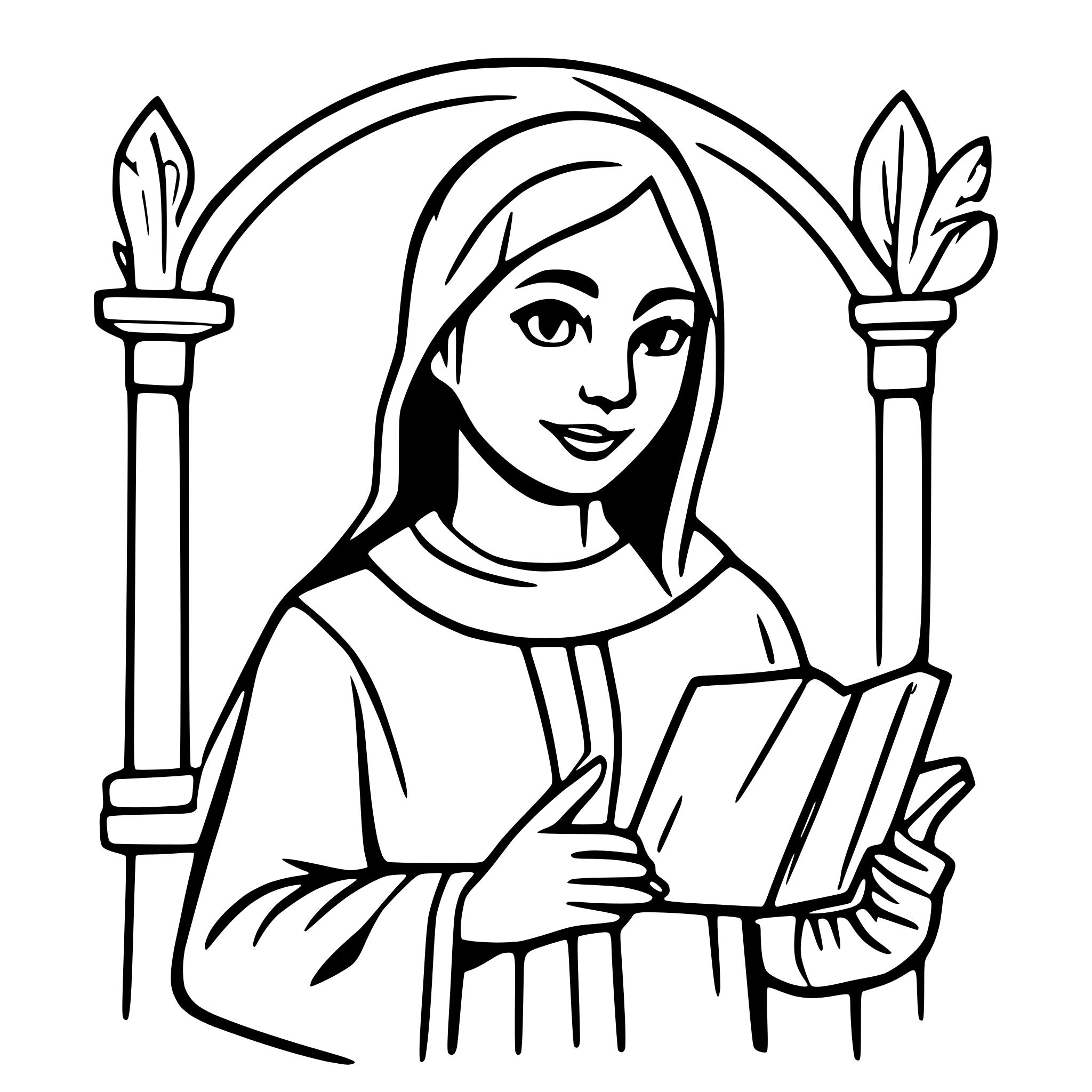 AI-generated SVG of 'catholic host with letters jhs'