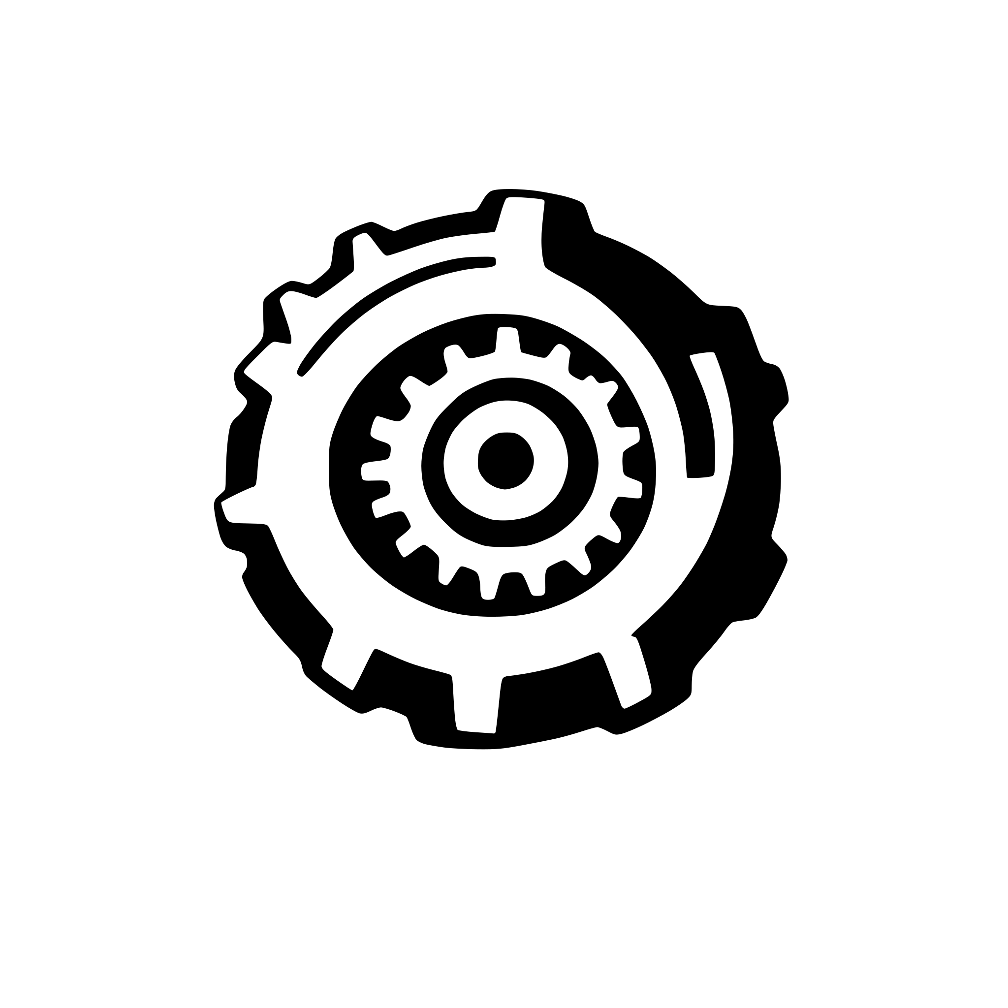 AI-generated SVG of 'very simple icon of gear'