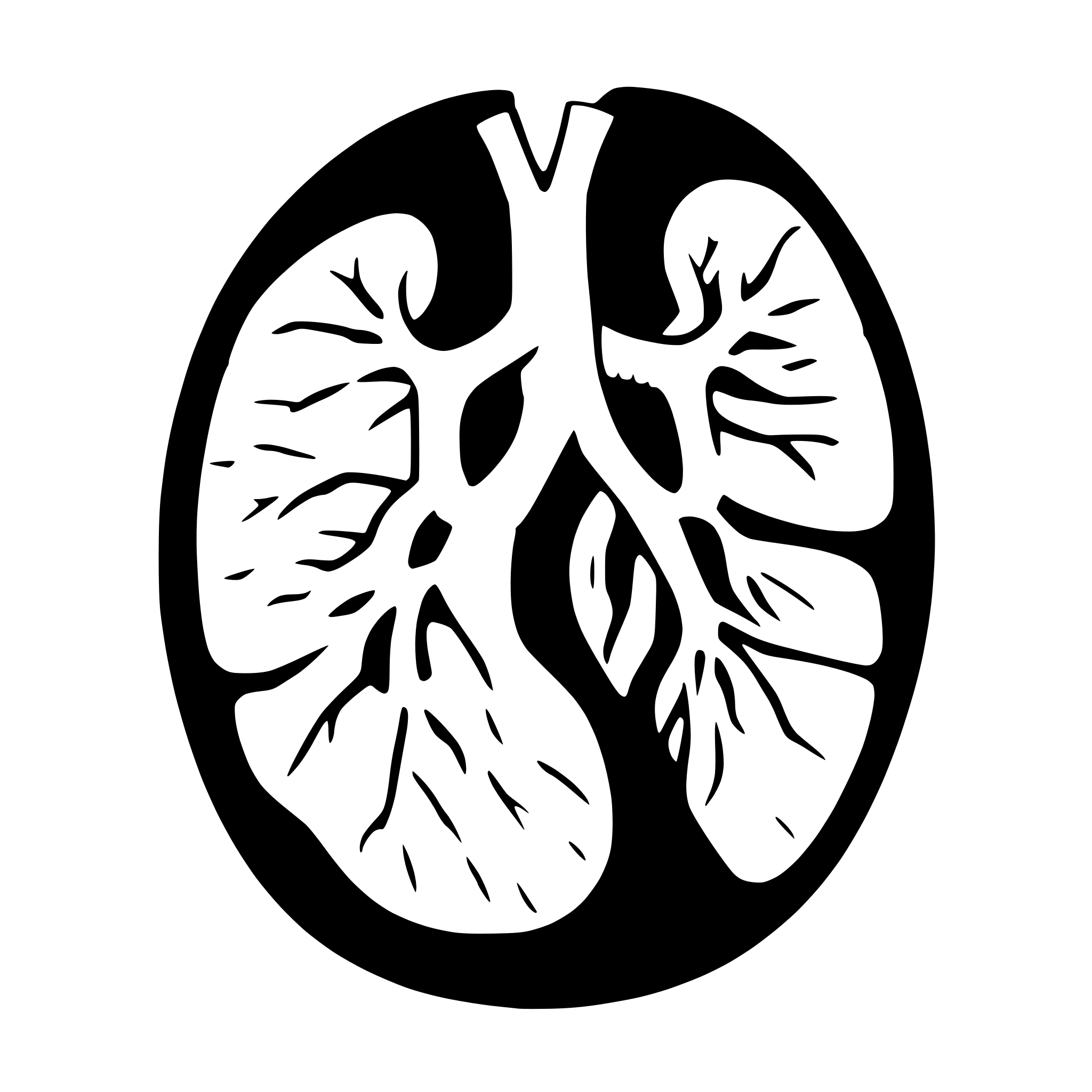AI-generated SVG of a lung anatomy ct