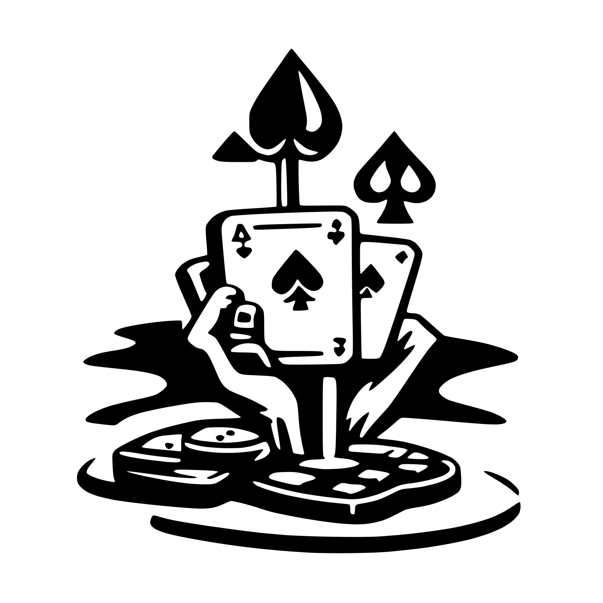 AI-generated SVG of 'poker card'