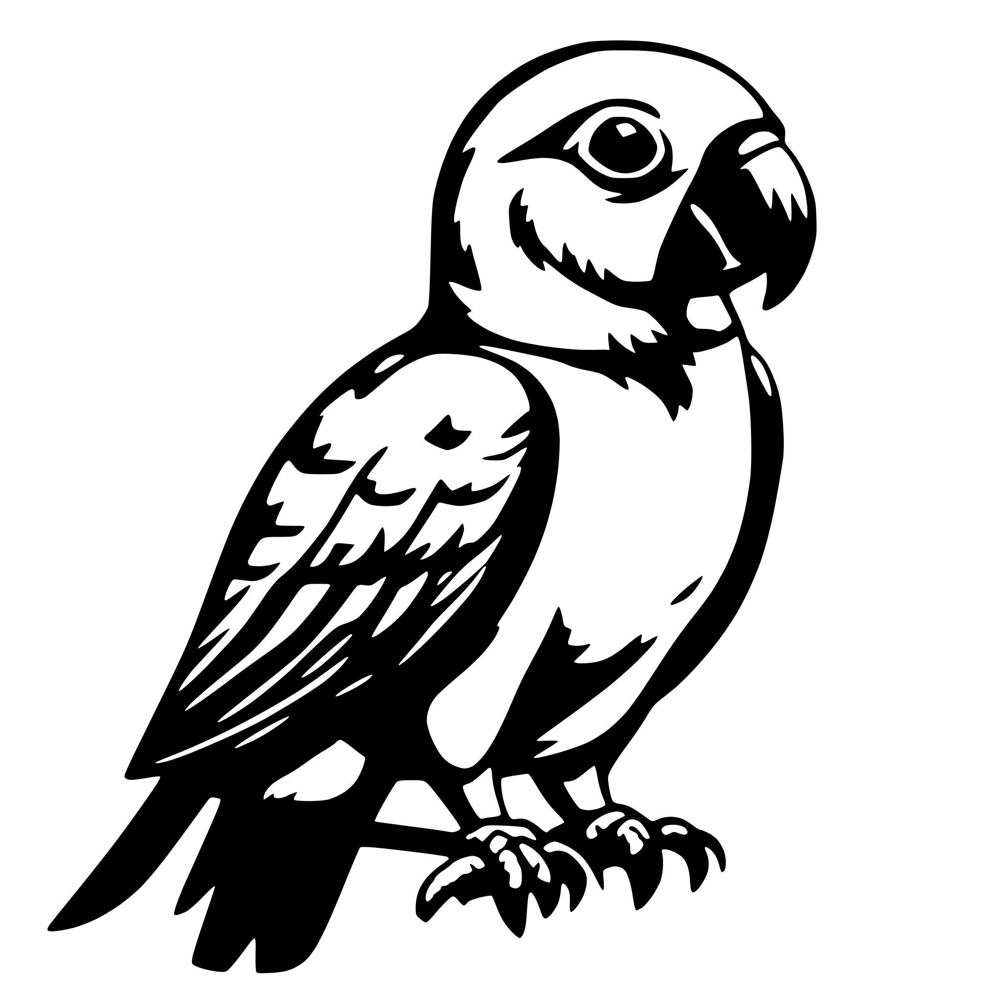 AI-generated SVG of 'Parrot'