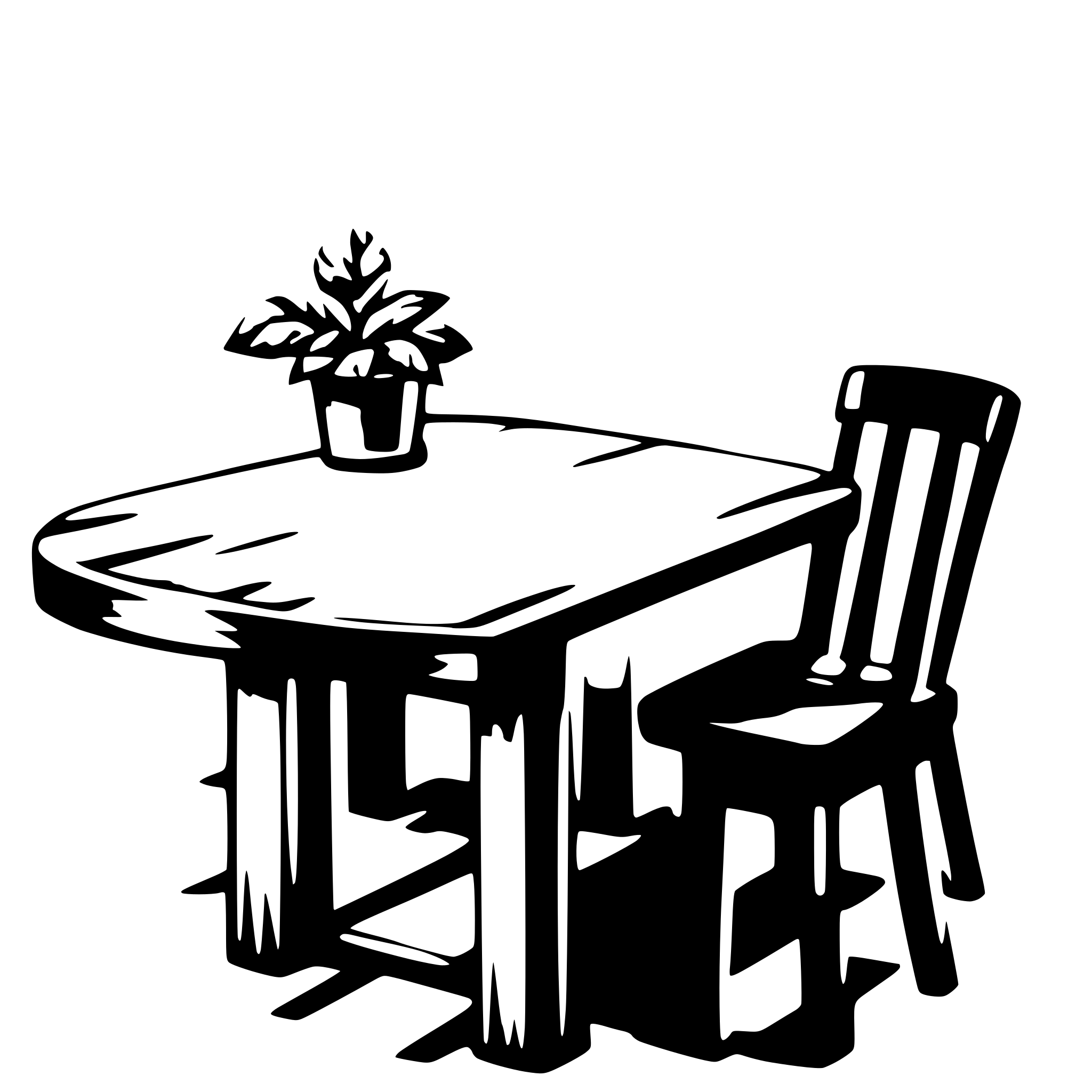 AI-generated SVG of 'rustic table'