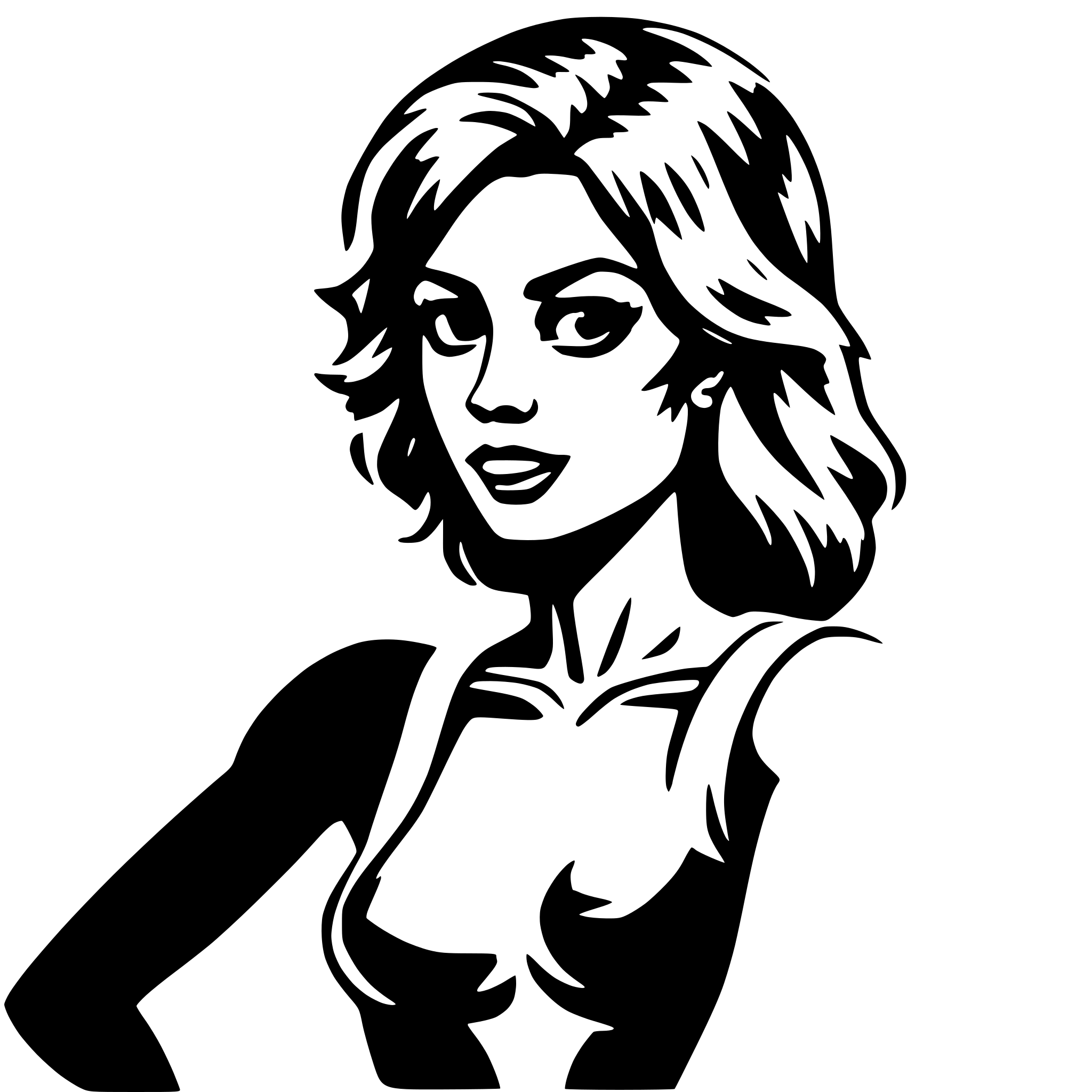 AI-generated SVG of 'muscle woman'