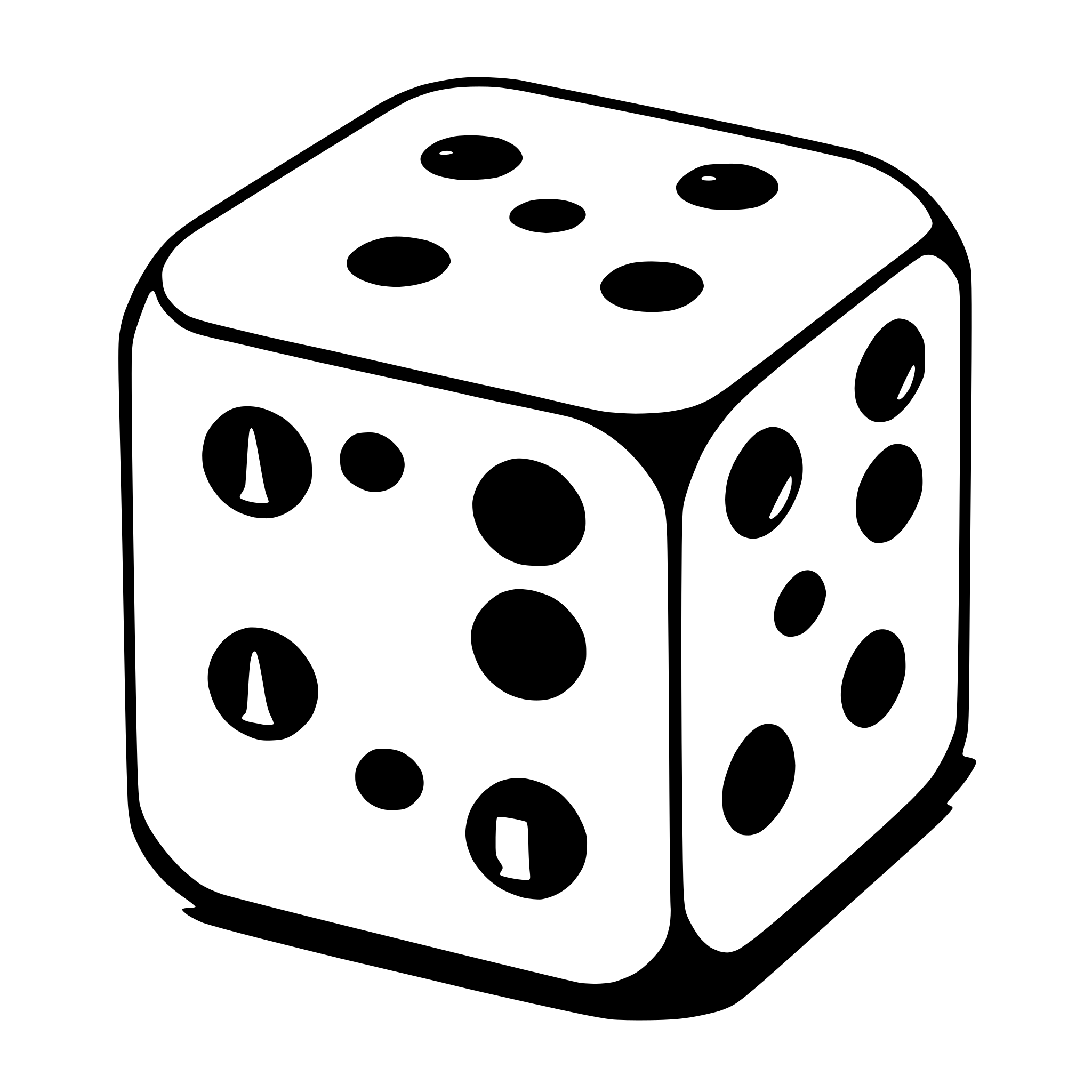 AI-generated SVG of a dice