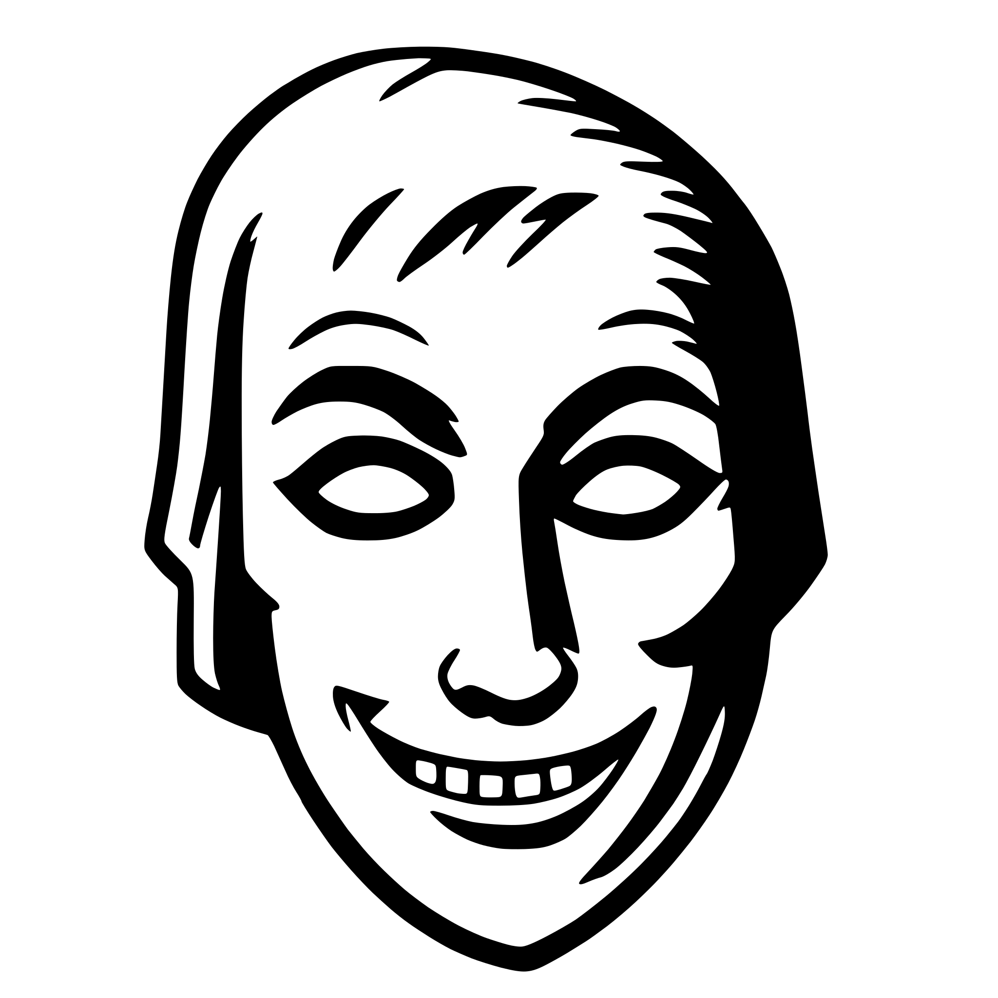 AI-generated SVG of 'halloween mask'