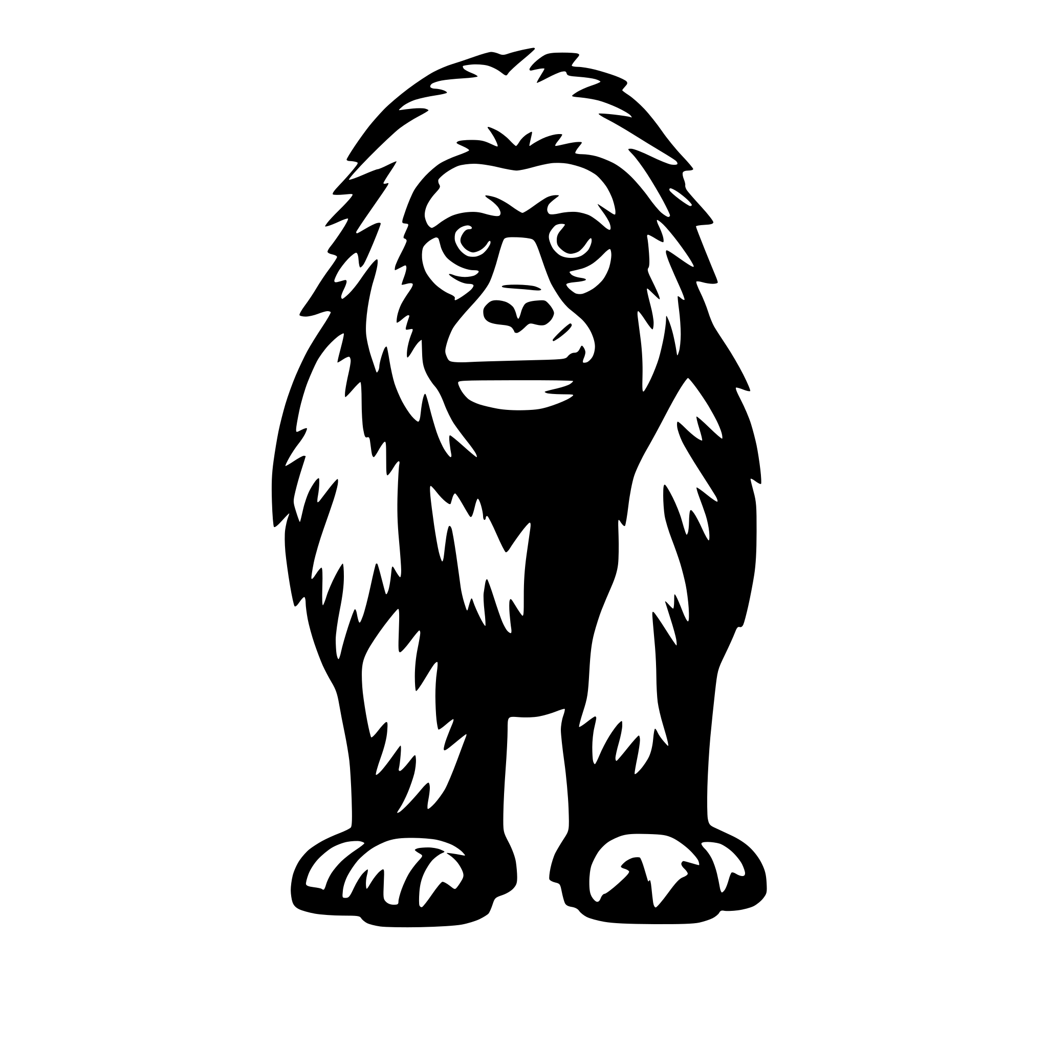 AI-generated SVG of 'yeti'